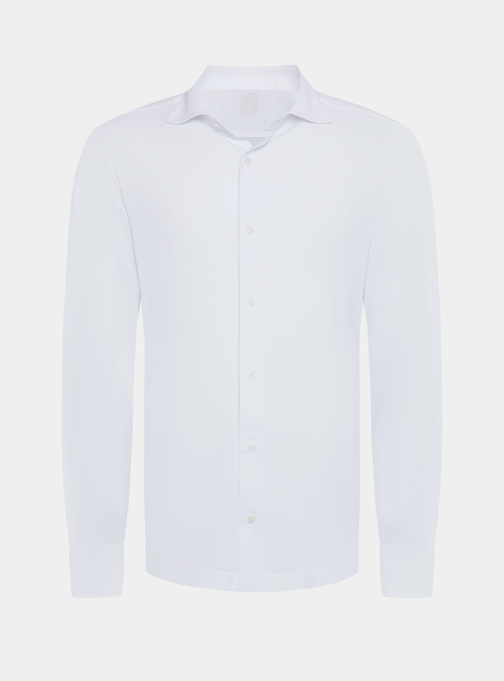 Camicia a polo GT01 in misto cotone piquet, BIANCO
