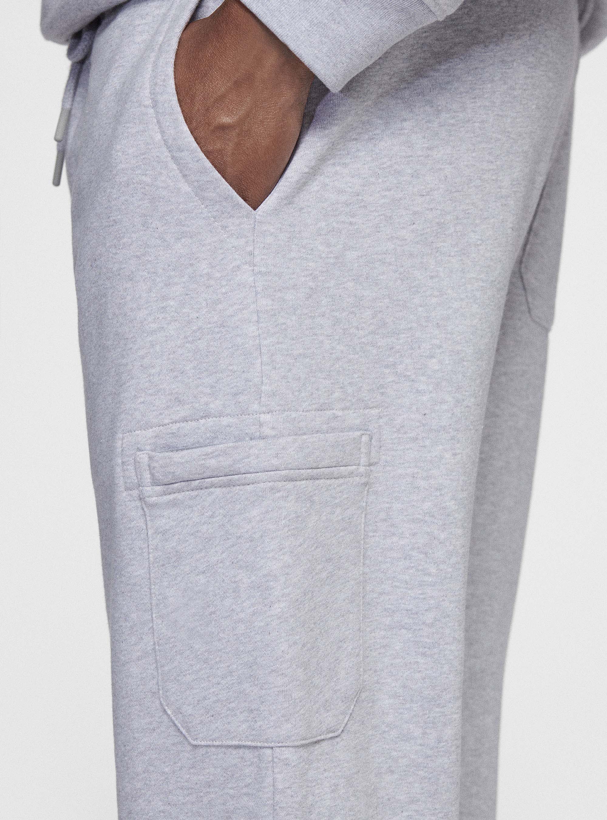 Pantaloni di felpa, GRIGIO MELANGE 0151C