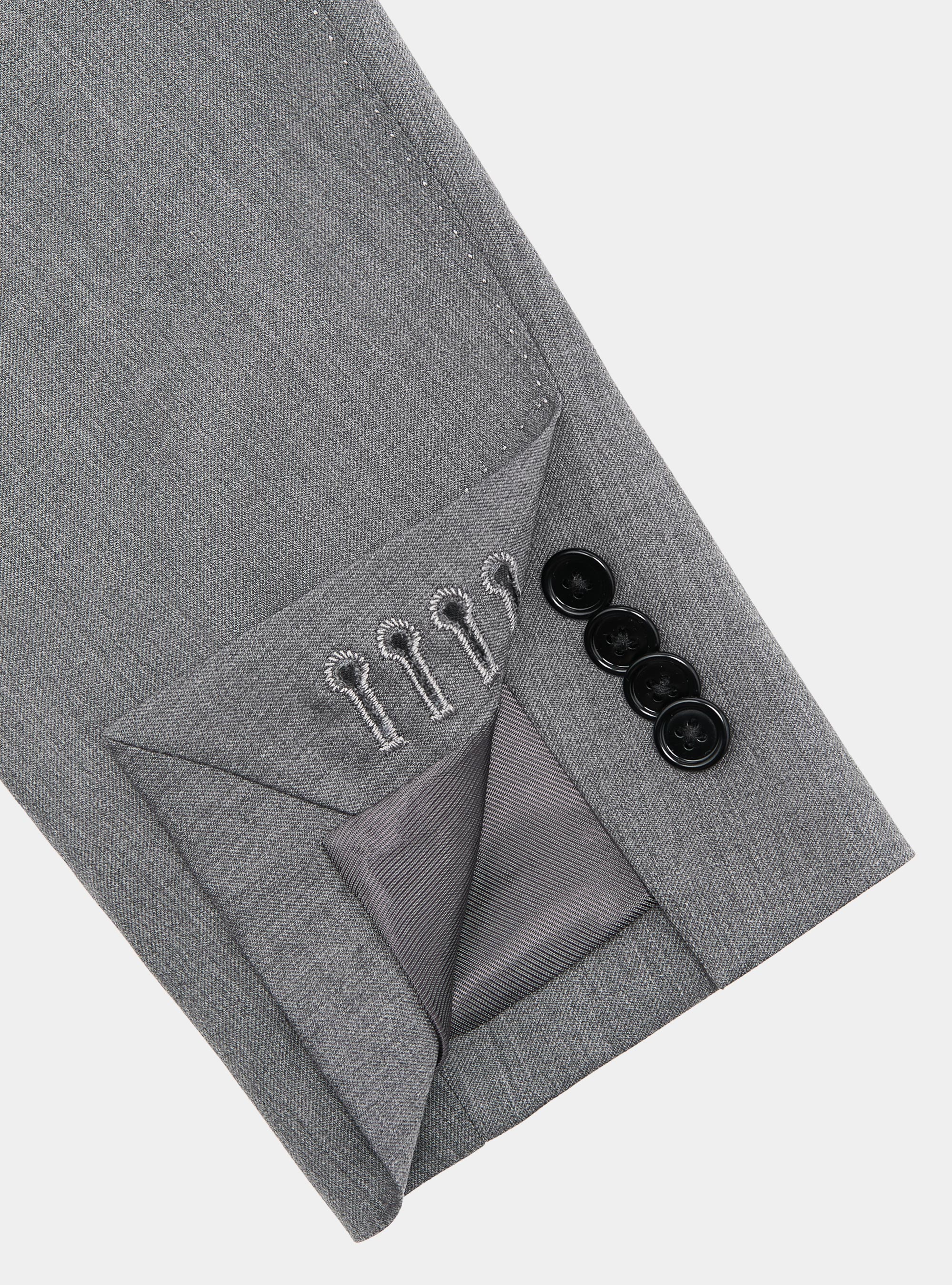 Americana de traje de lana superfina 110 de Reda, GRIS MARENGO