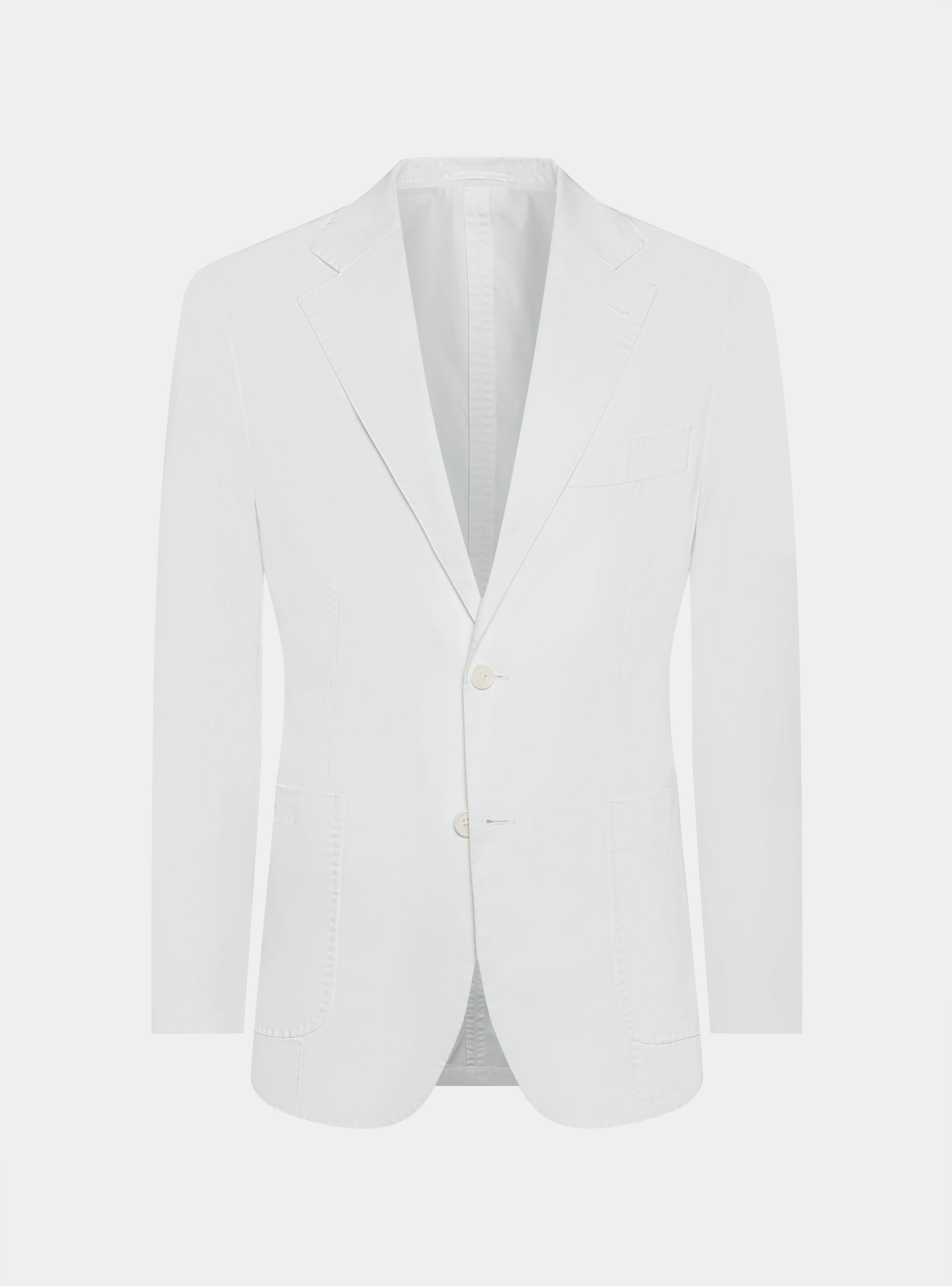 Cotton poplin blazer, WHITE