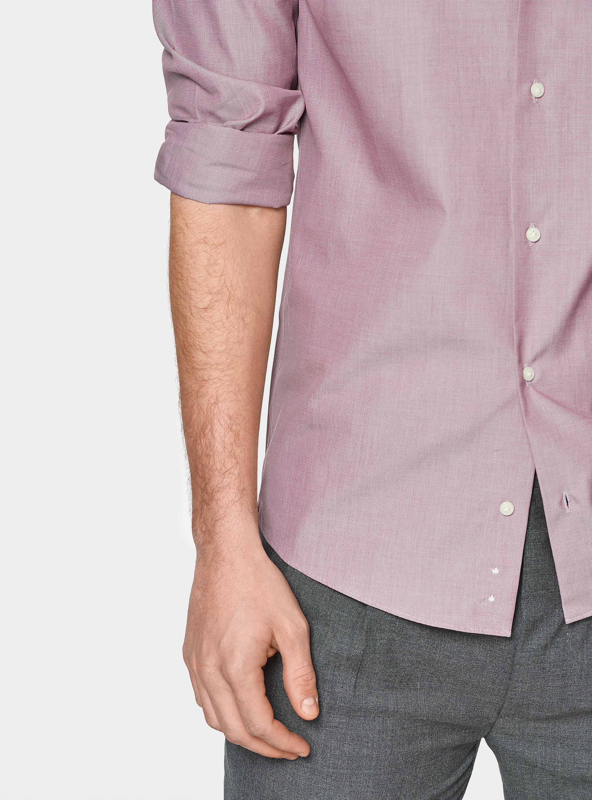 Camicia in fil a fil di cotone, CIPOLLA