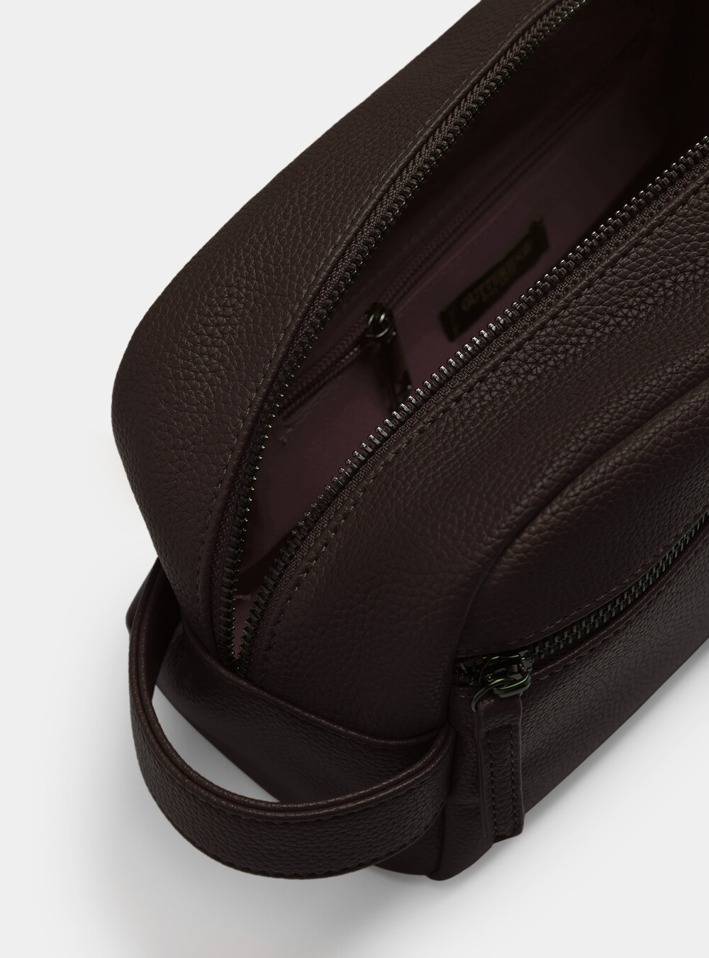 Necessaire con cerniera, MARRONE