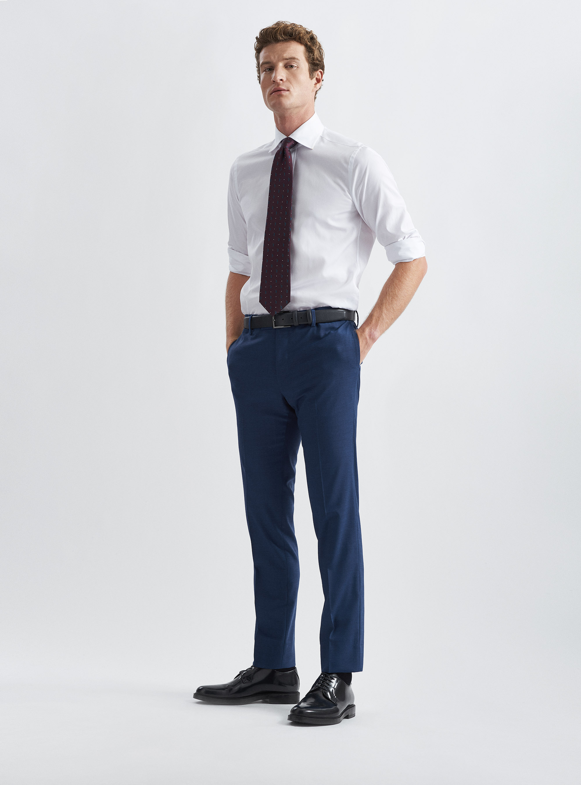 Fresh wool suit trousers, INK