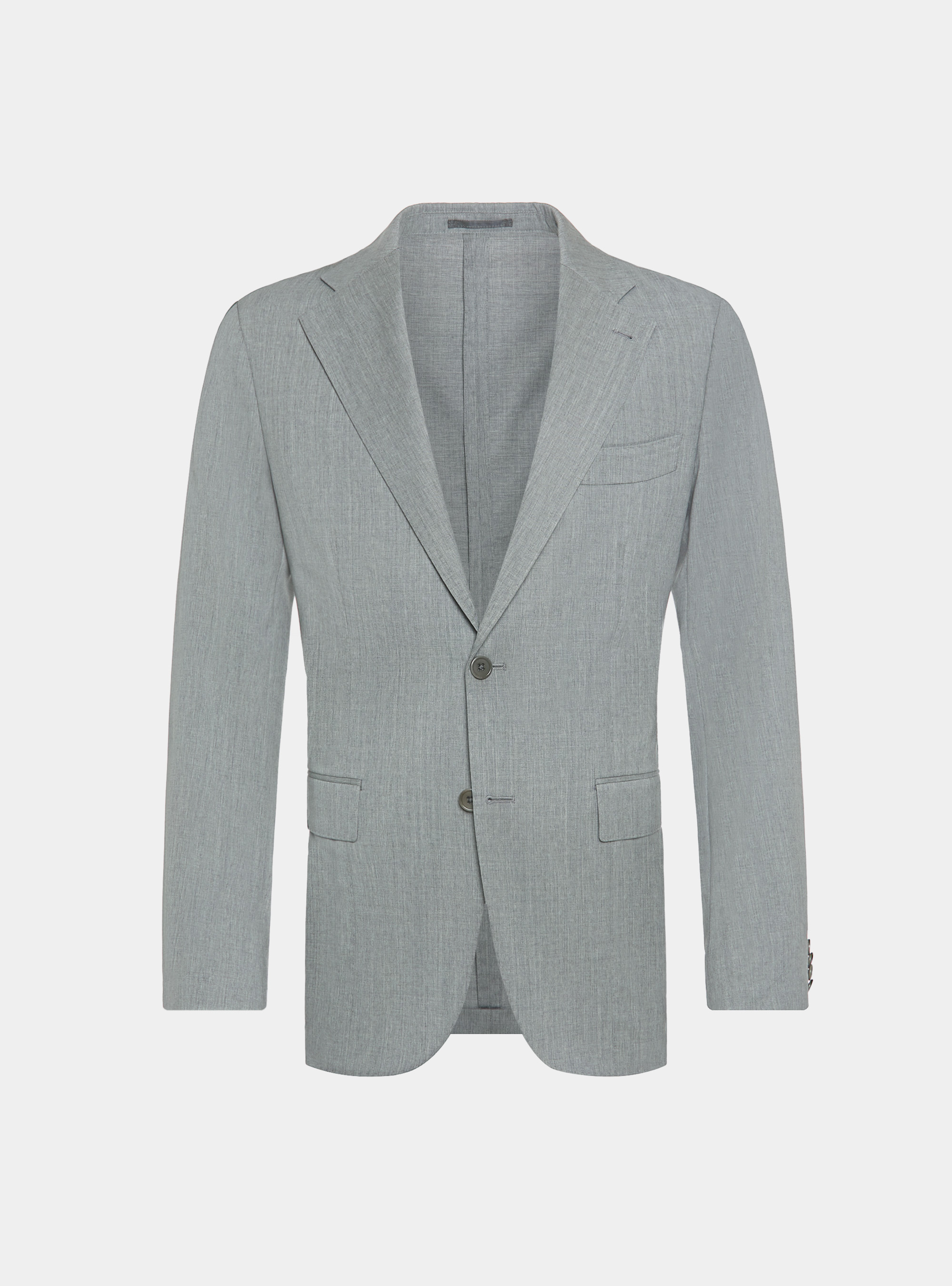 Giacca in pura lana superfine 110's, GRIGIO CHIARO MELANGE