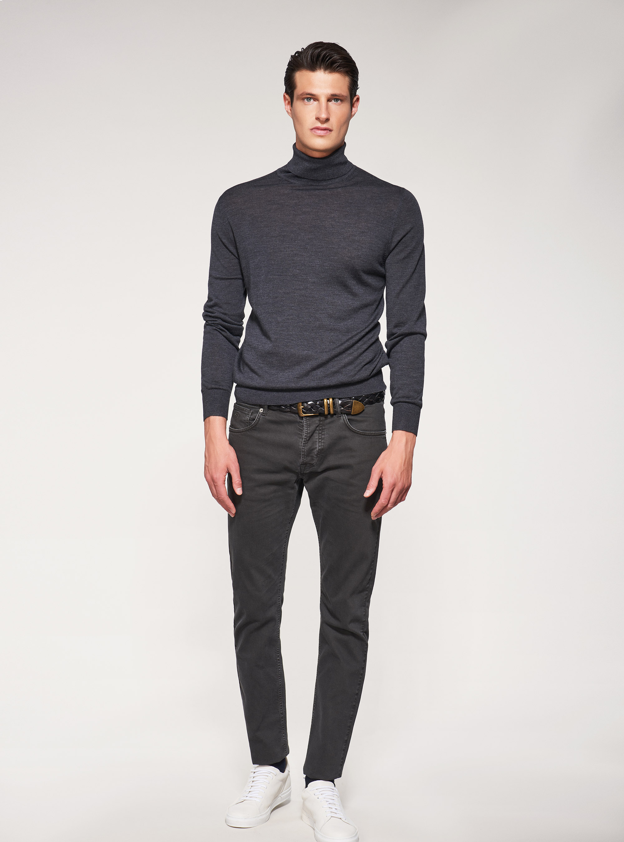 Dolcevita in lana merino, ASFALTO