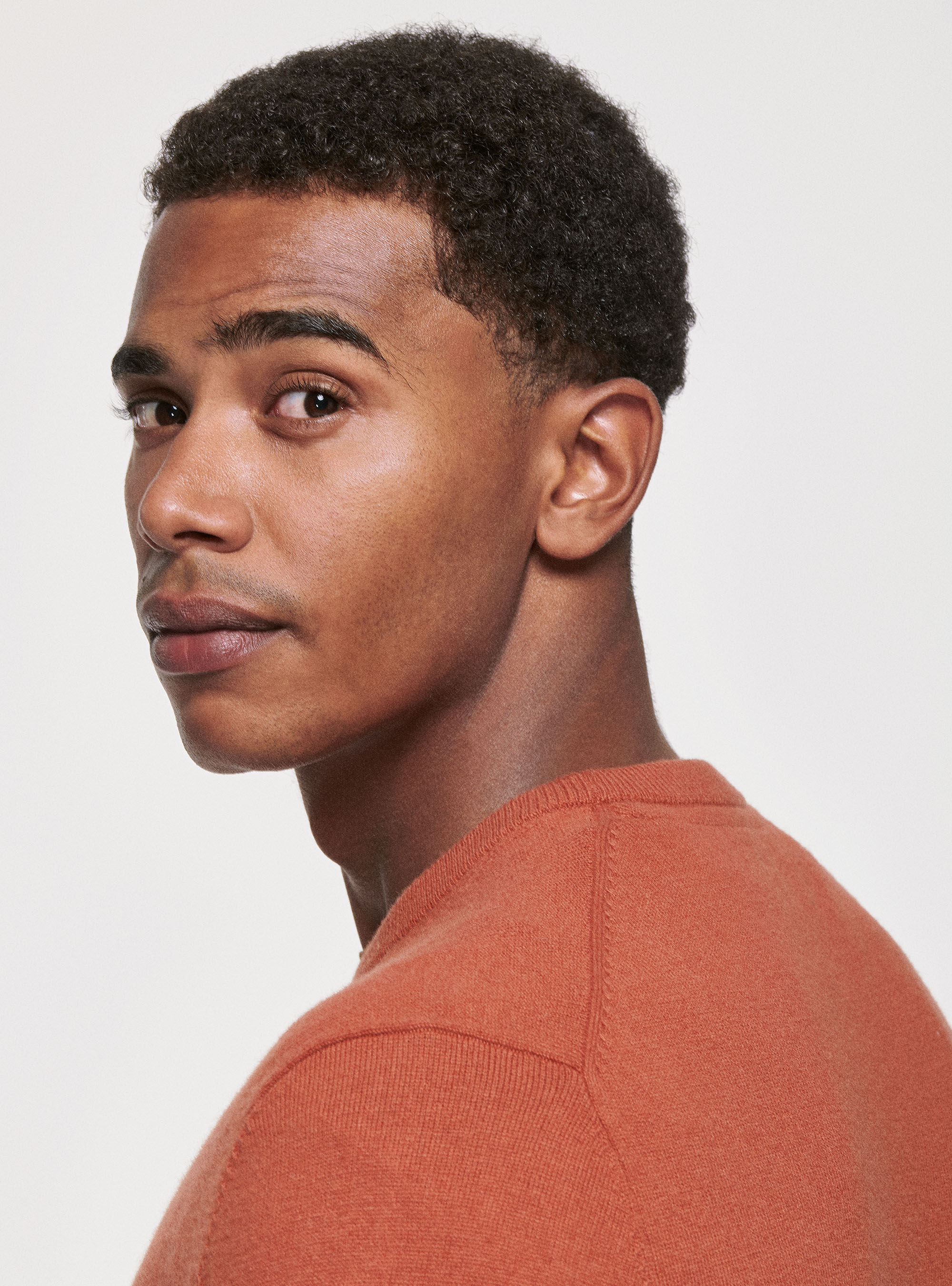 Maglia girocollo in lana lambswool e cashmere, COCCIO