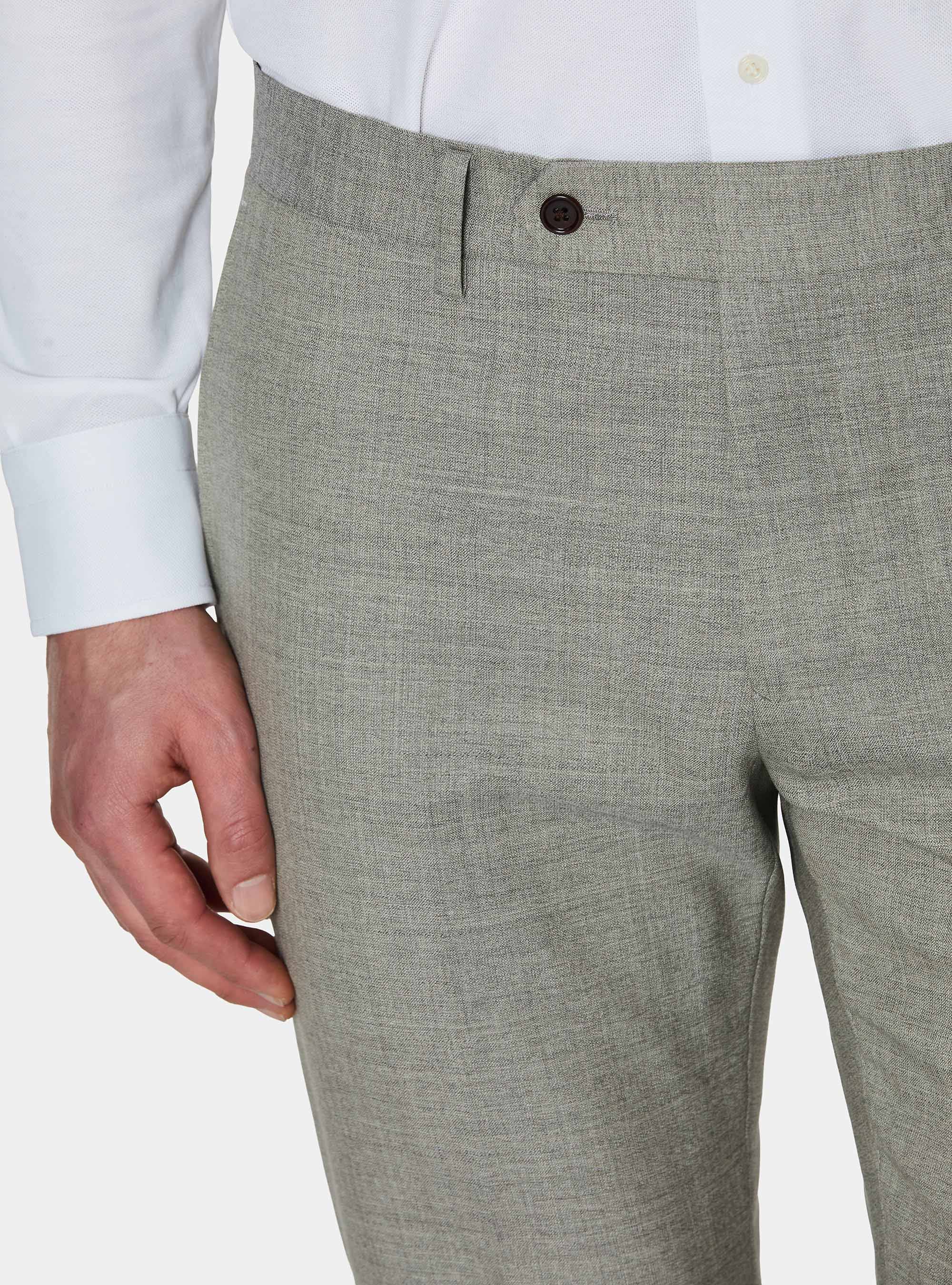Vitale Barberis Canonico pure wool suit trousers, ECRU