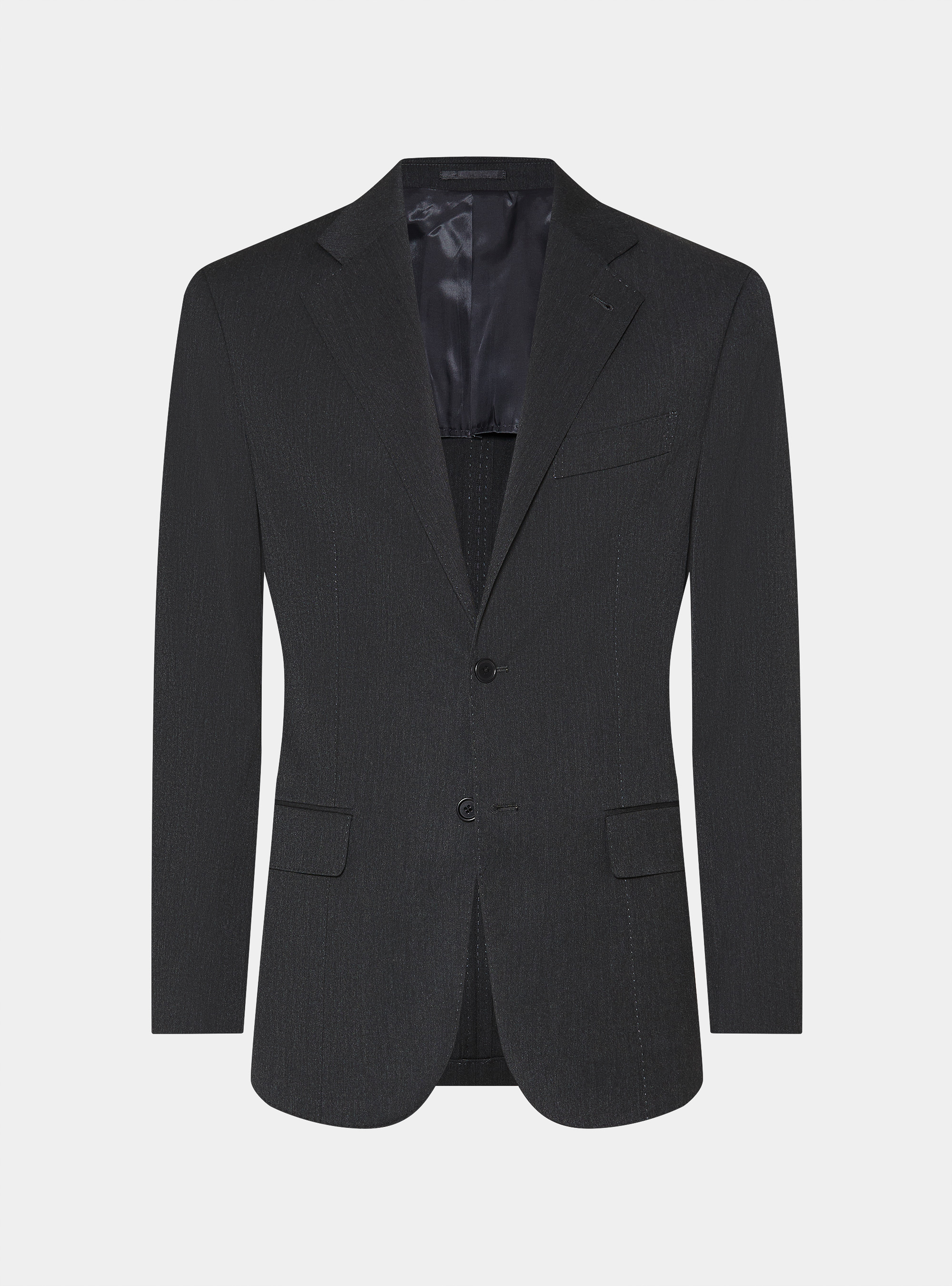 Giacca per abito slim fit, ASFALTO