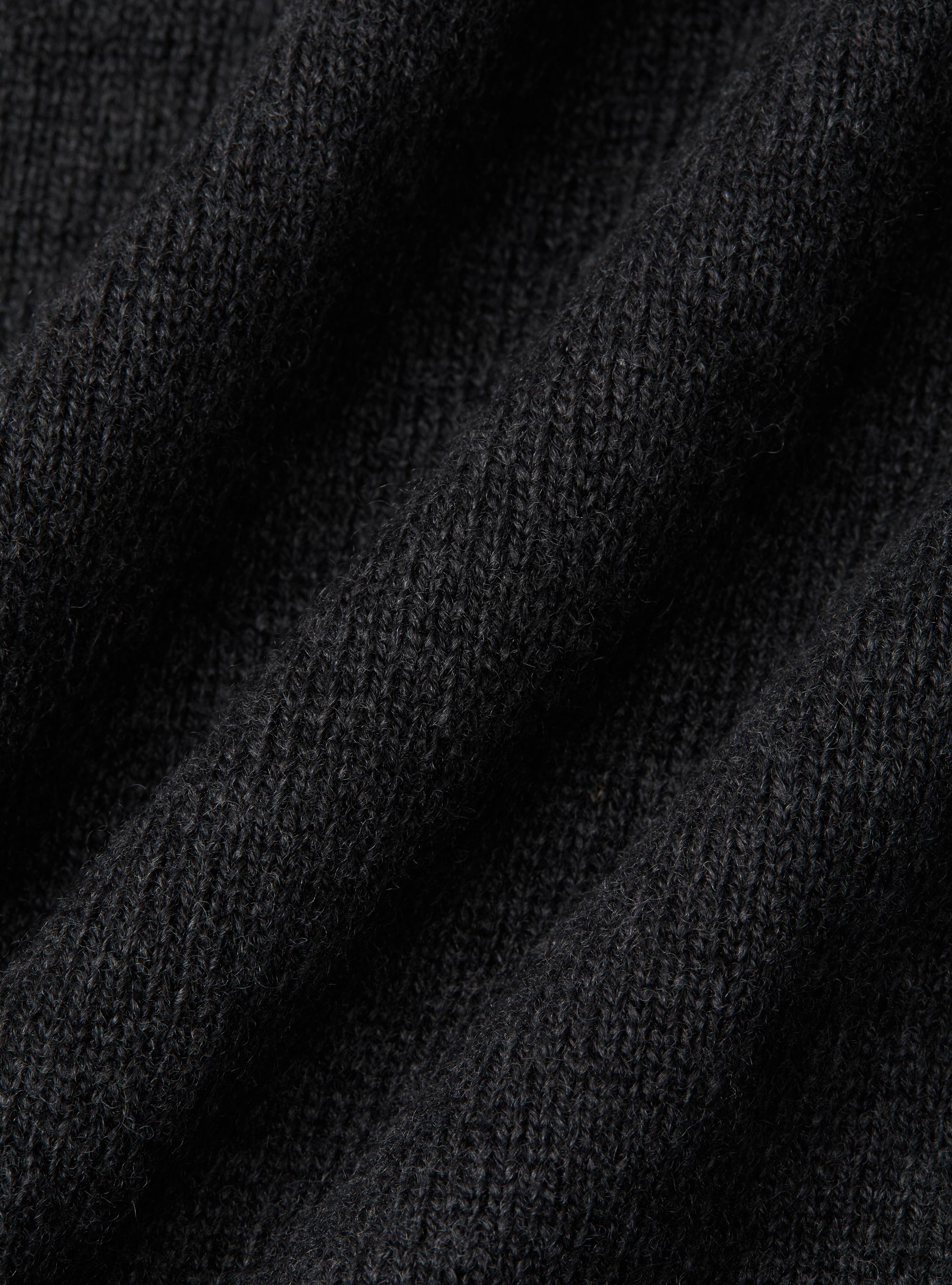 Lambswool and cashmere knit vest, ASPHALT GREY
