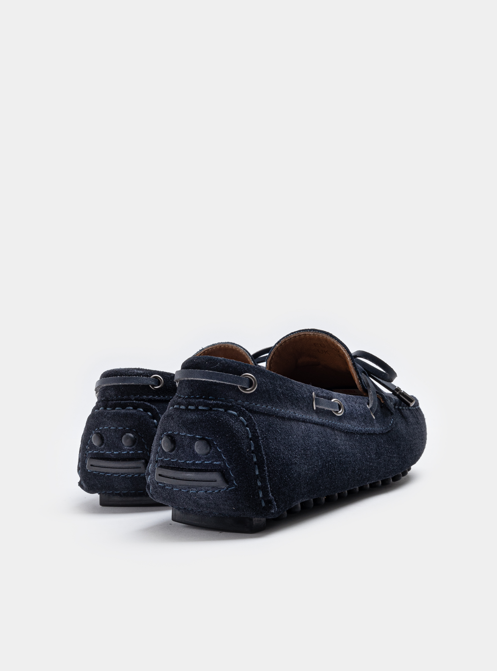 Mocassini in suede da barca, BLU NAVY