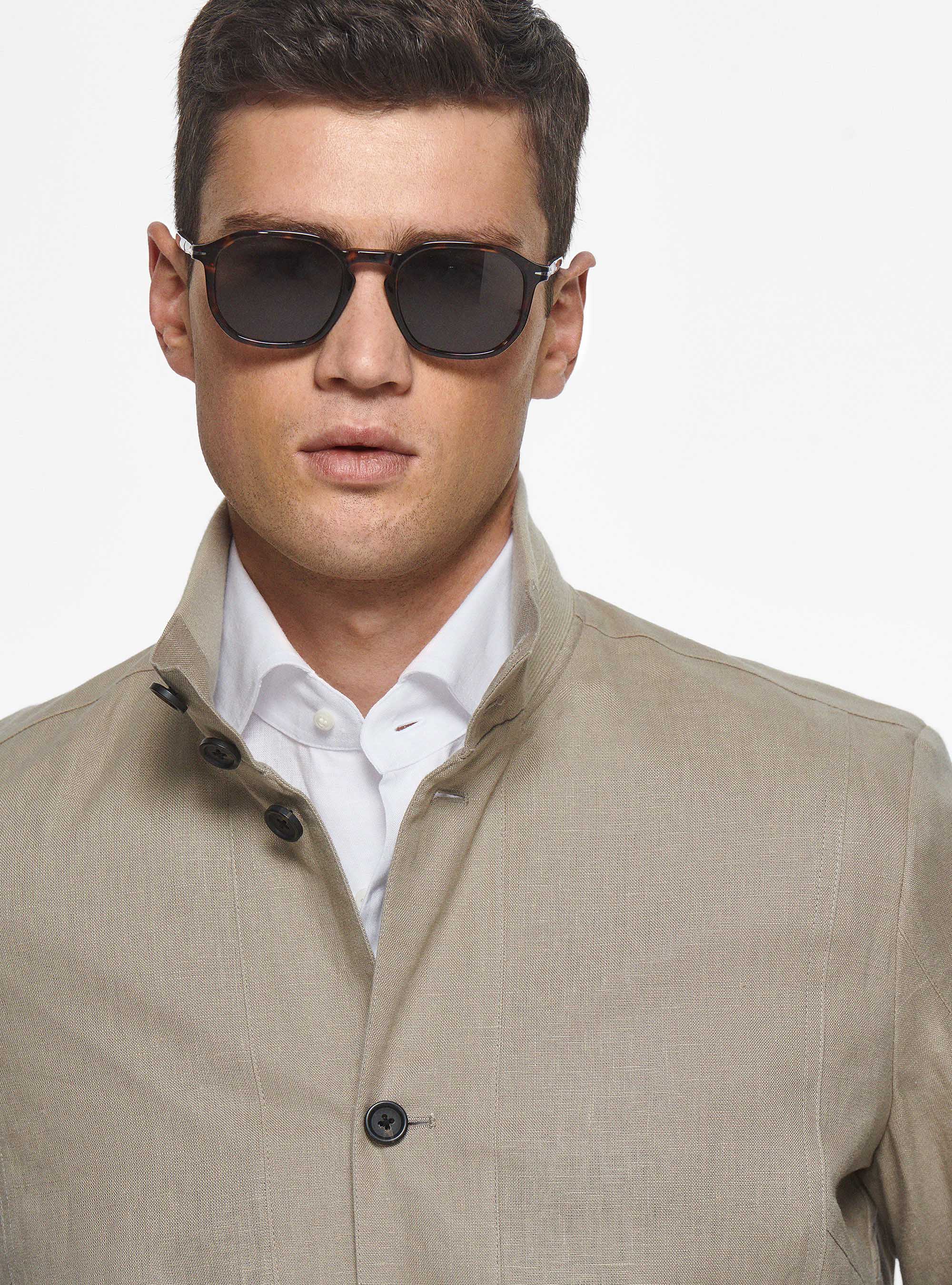 Pure linen bomber jacket, MUD