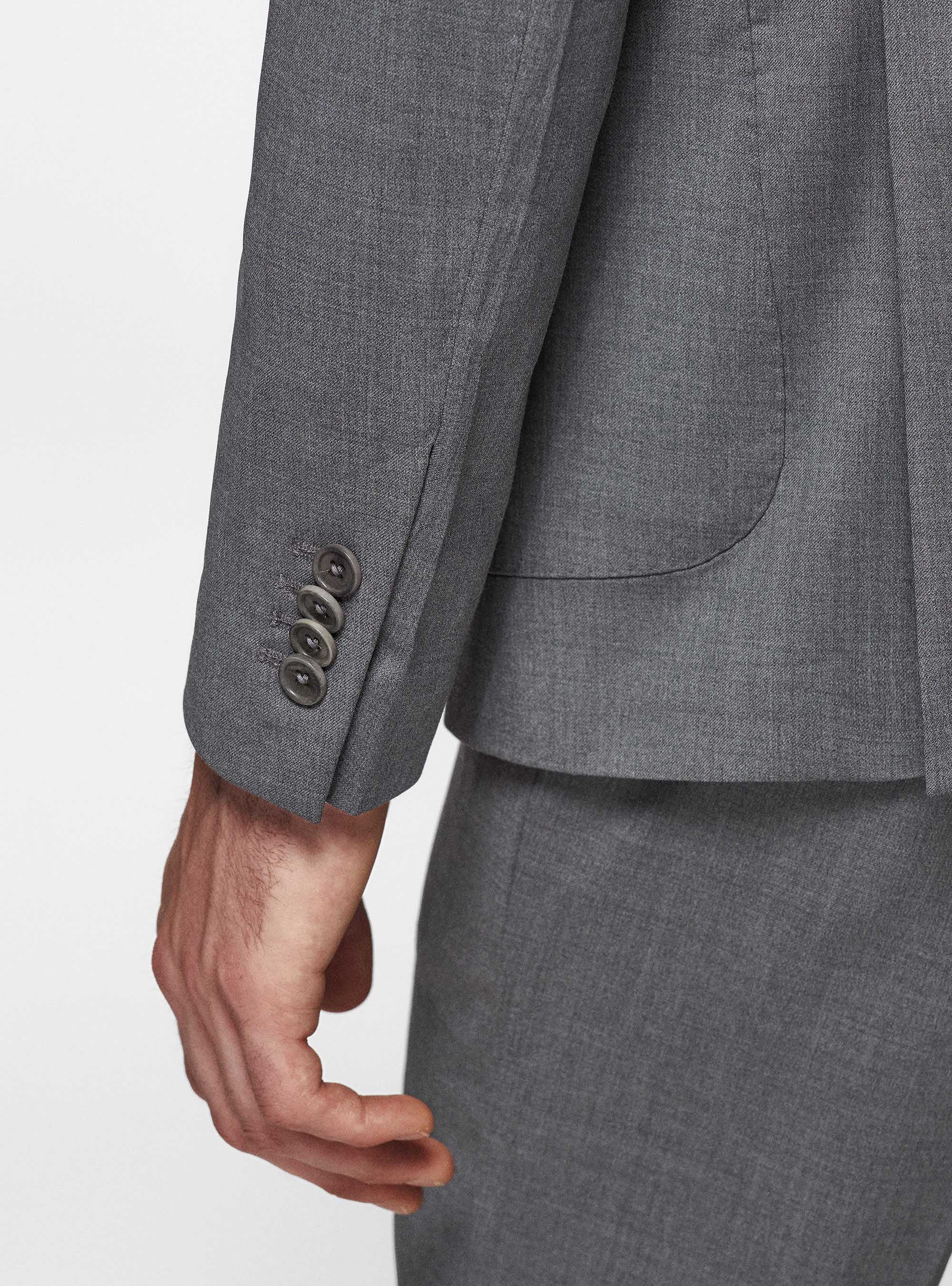 Giacca in pura lana, GRIGIO CHIARO