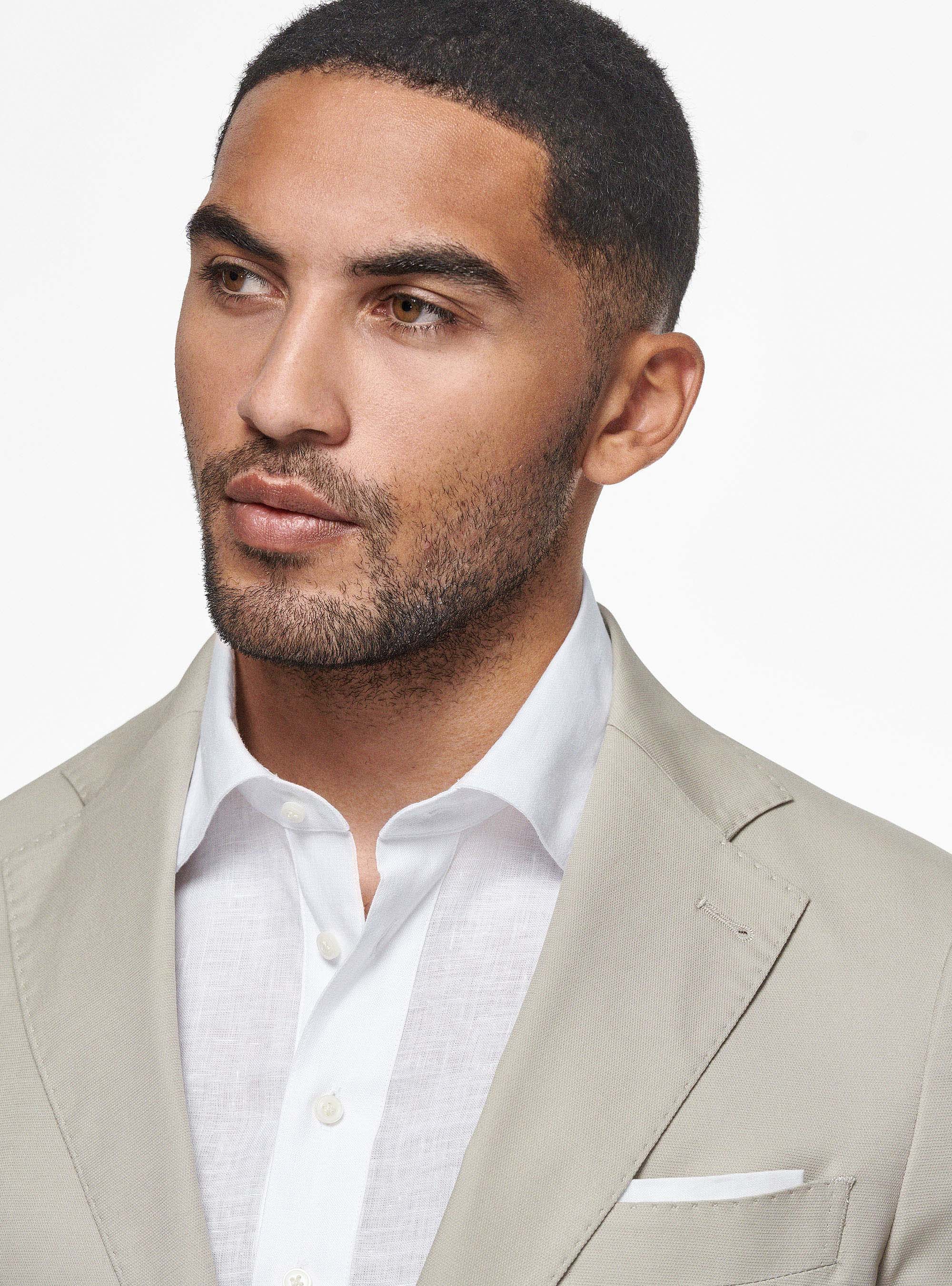 Giacca in puro cotone armaturato, SABBIA