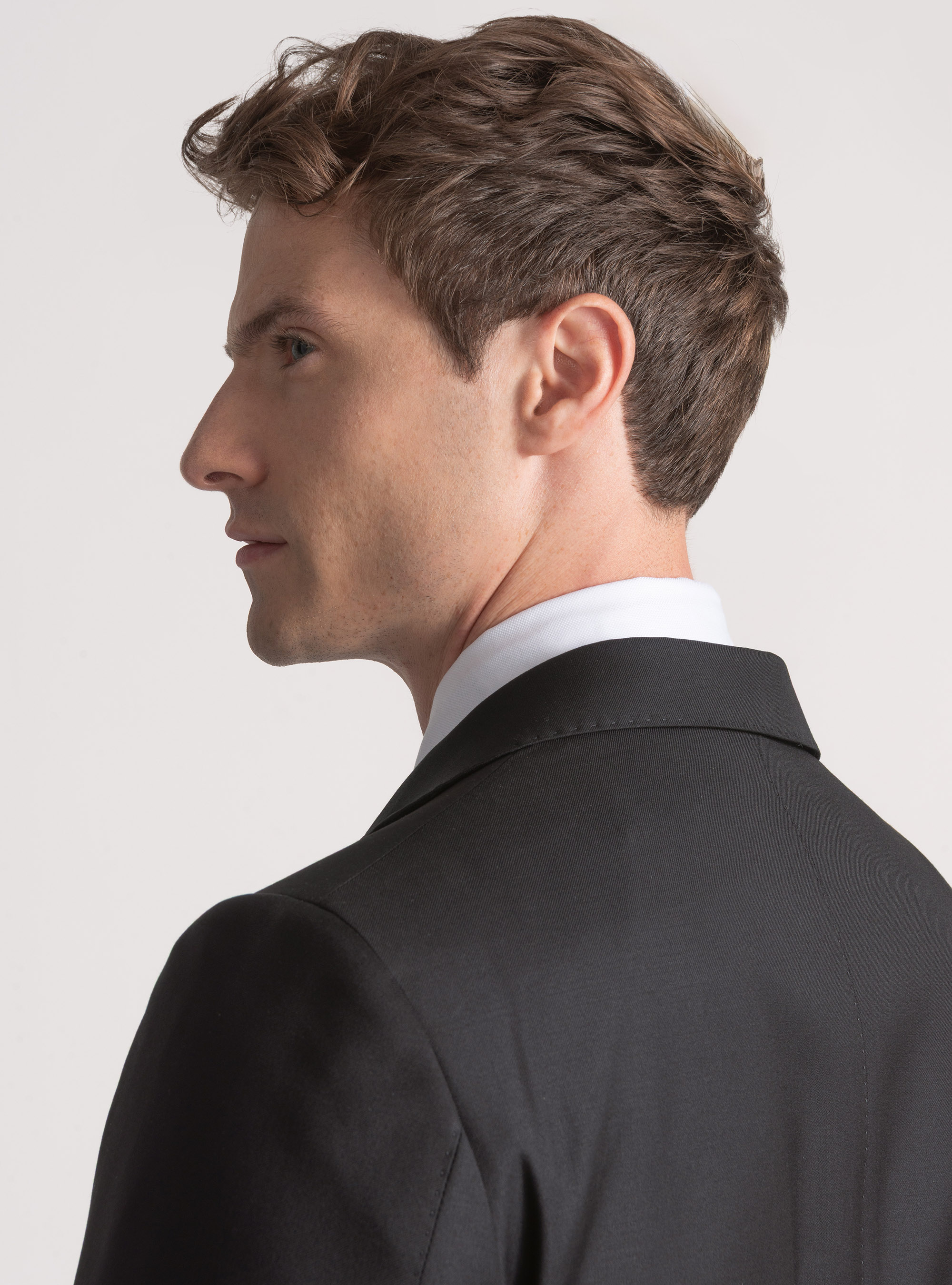 Americana de traje de pura lana Vitale Barberis Canonico, NEGRO