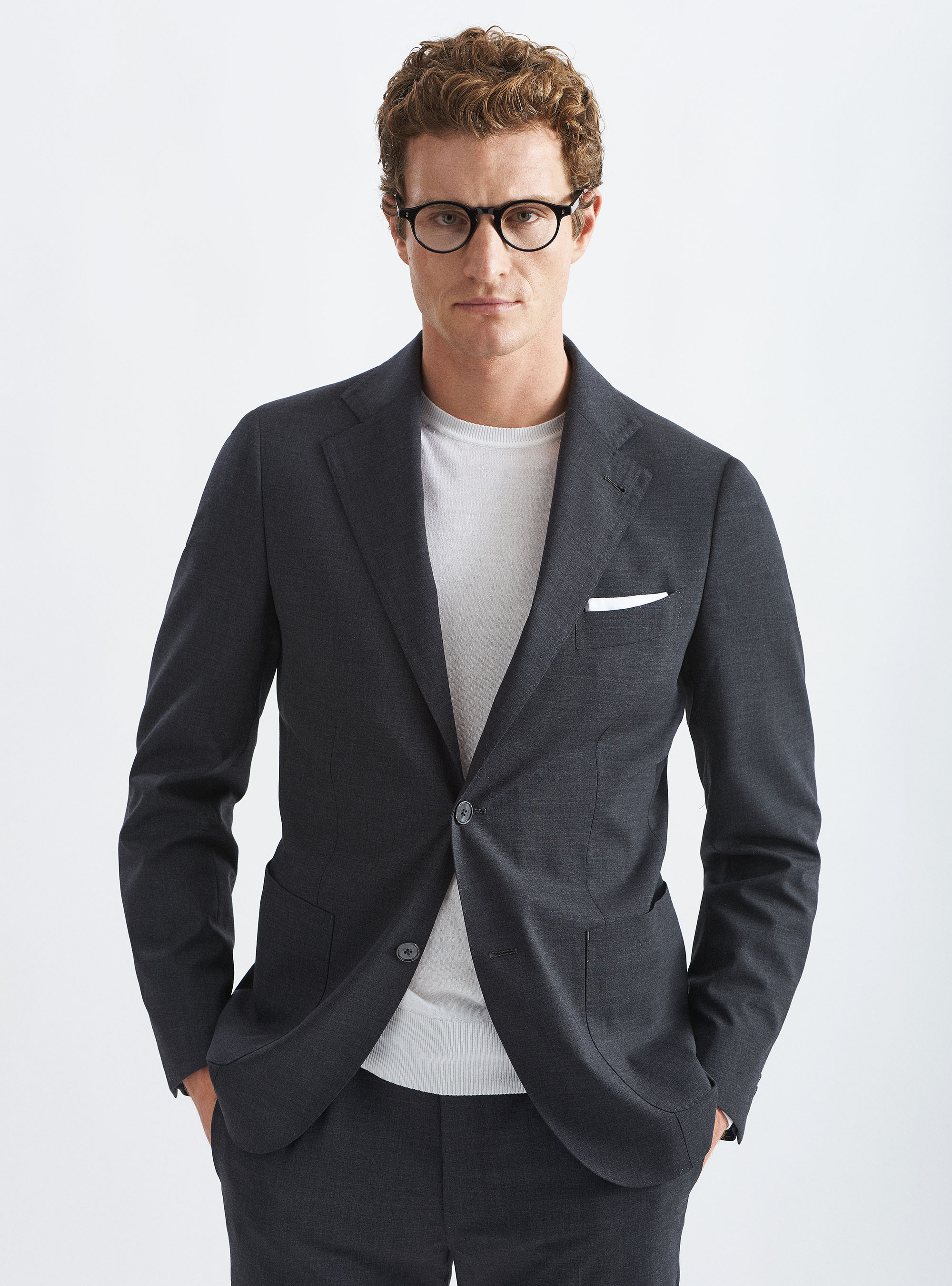 Fresh wool blazer, ASFALTO 0112C