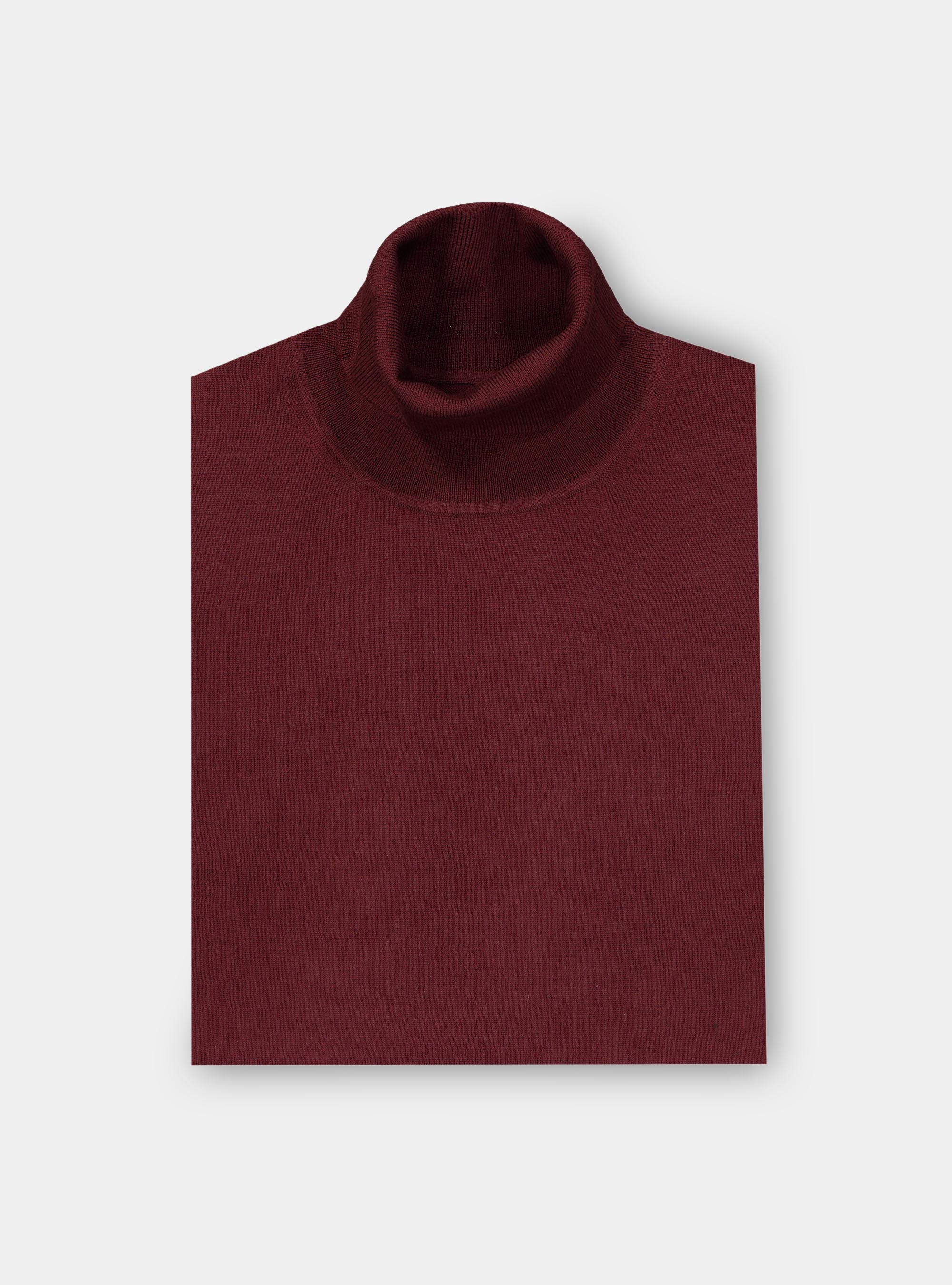 Dolcevita in lana merino, BORDEAUX