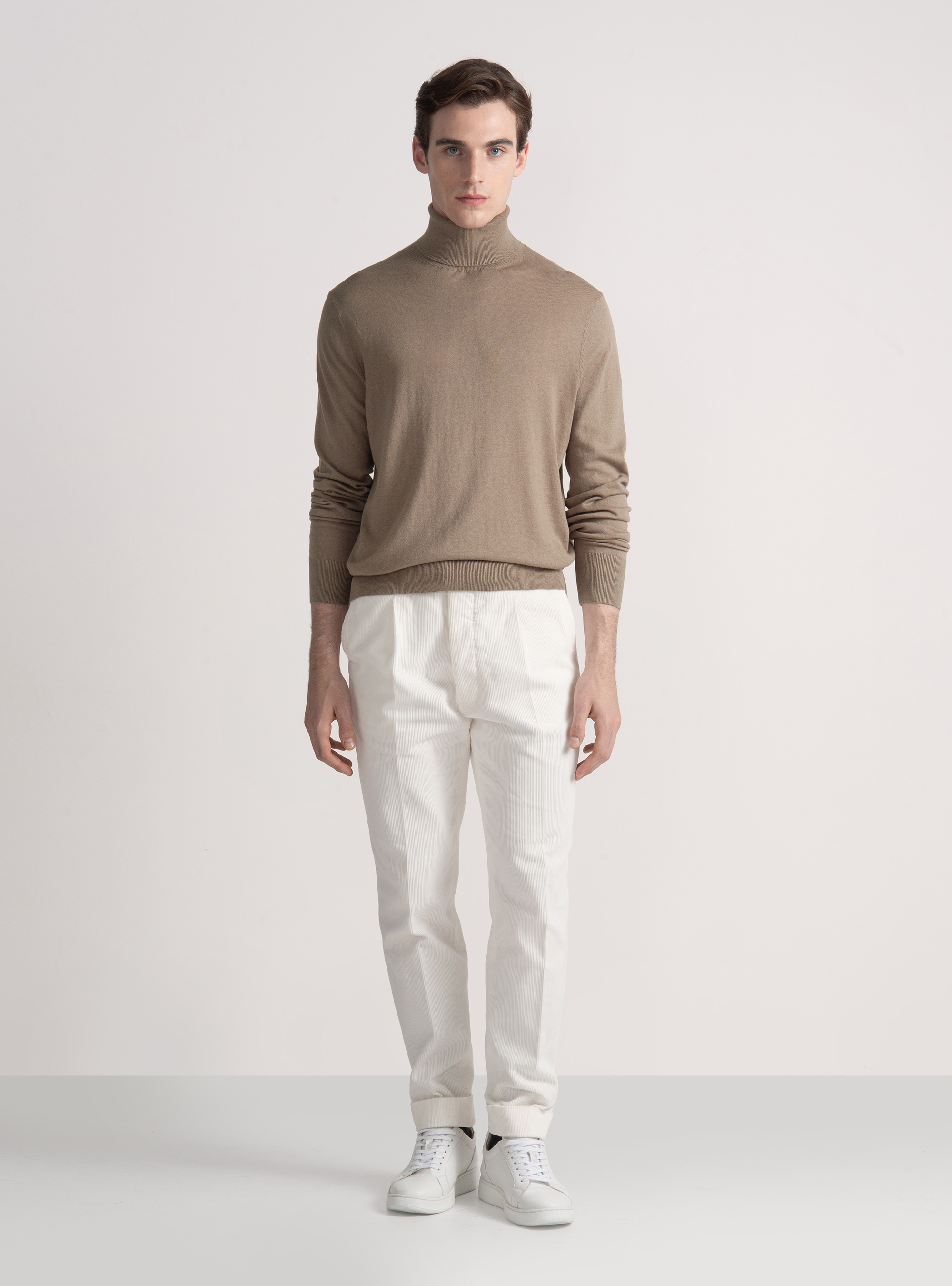 Silk and cashmere cotton turtleneck, MUD