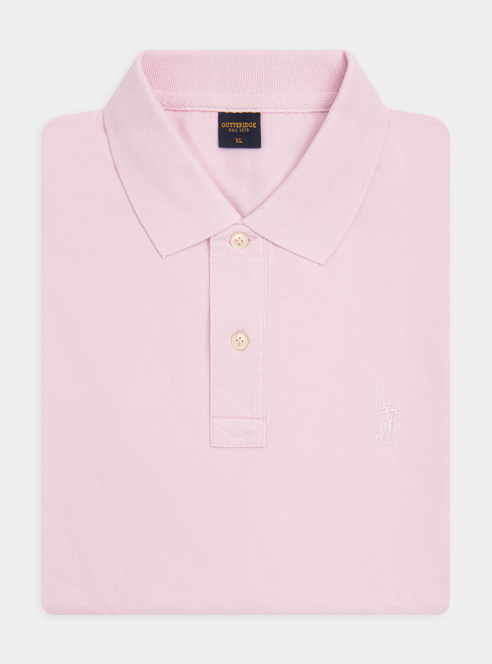 Polo cl&aacute;sico de piqu&eacute;, ROSA