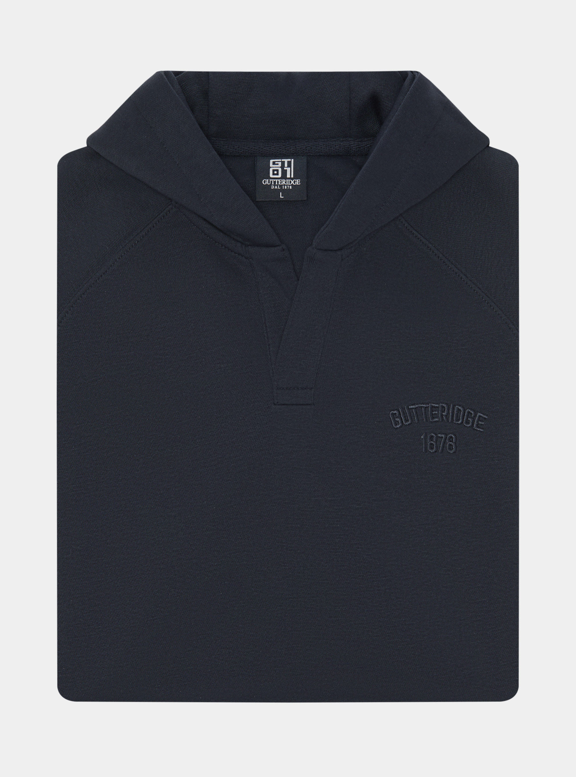 Sudadera con capucha GT01 en mezcla de algodón, AZUL MARINO