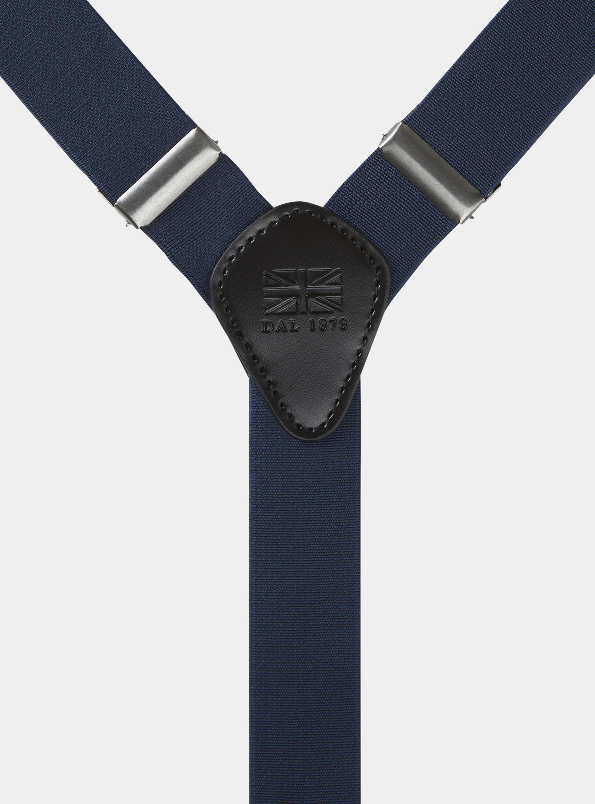 Plain-coloured braces, NAVY BLUE