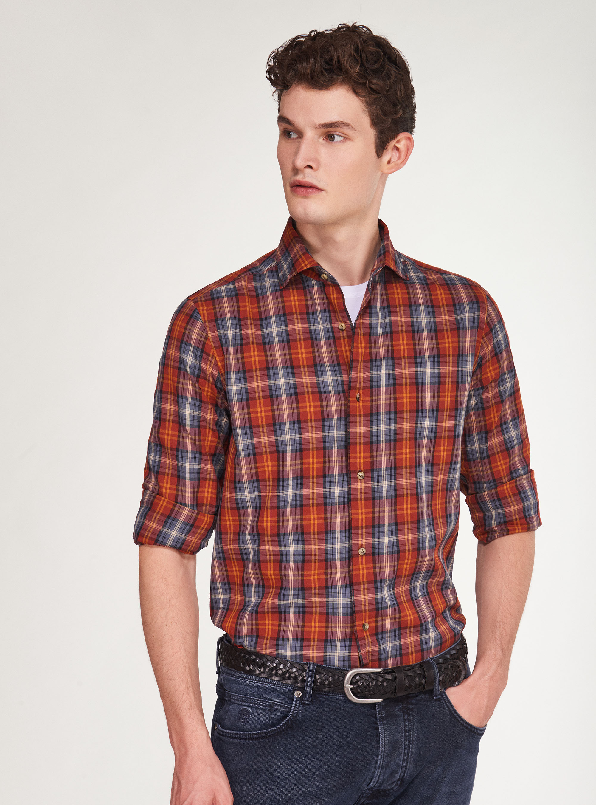 Plaid flannel shirt