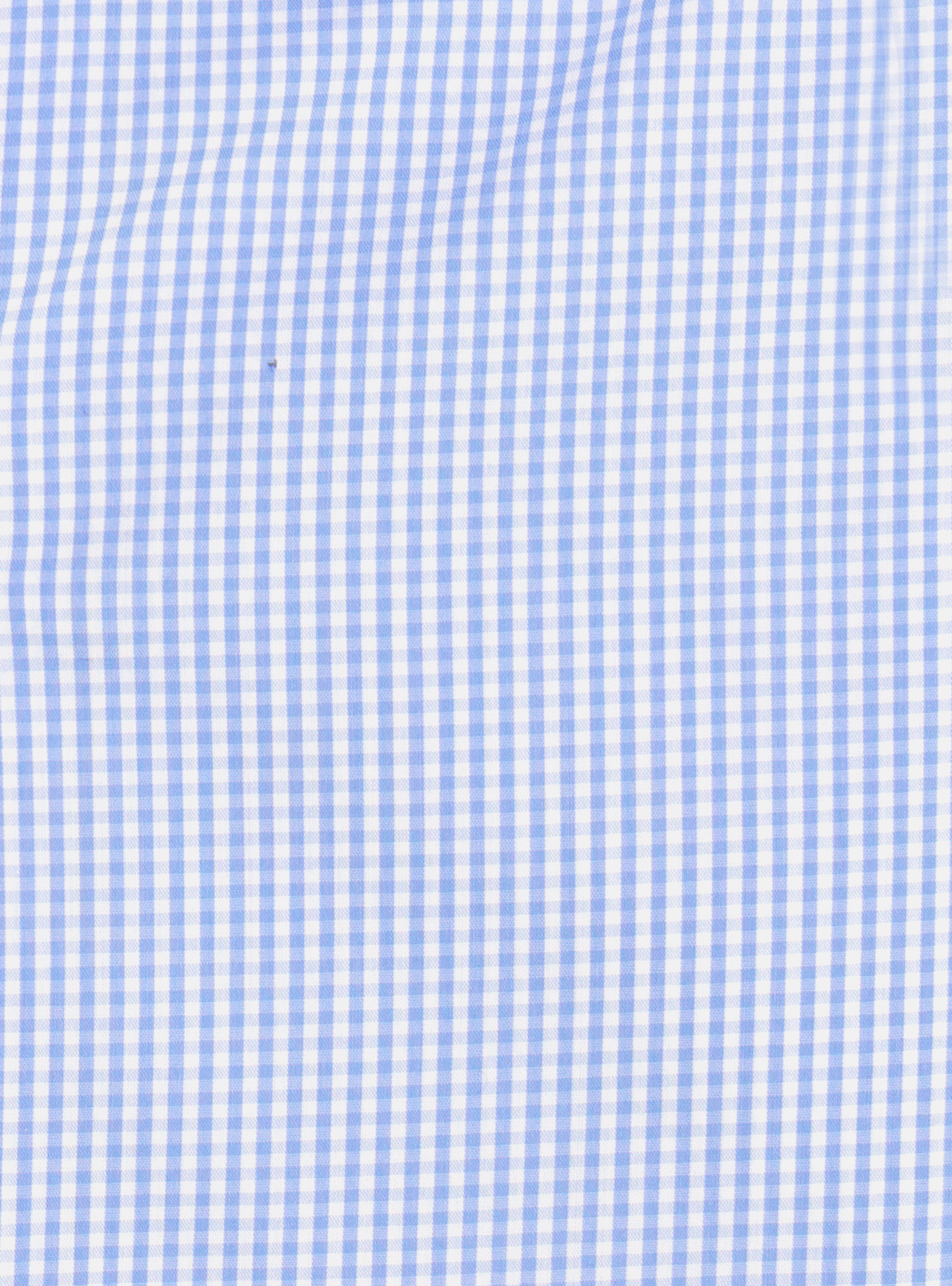 Camicia in cotone stretch a quadretti, AZZURRO