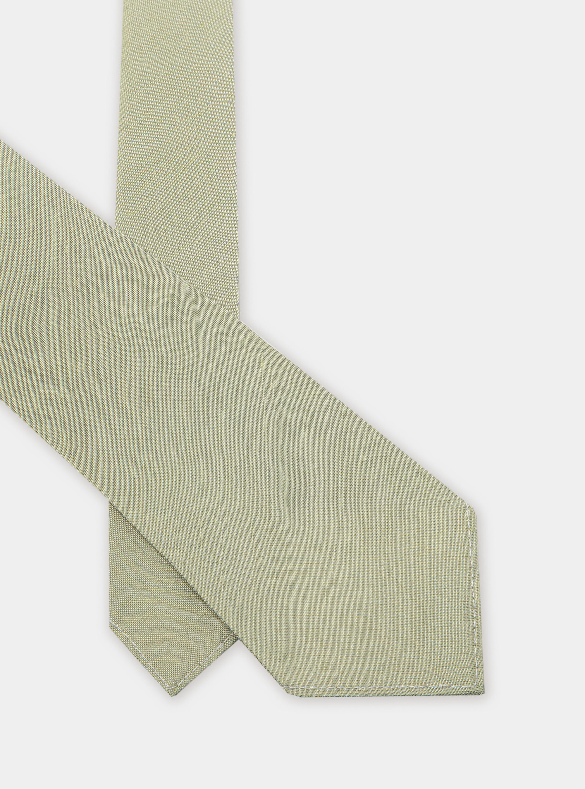 Cravatta in seta e lino, SALVIA 0602C