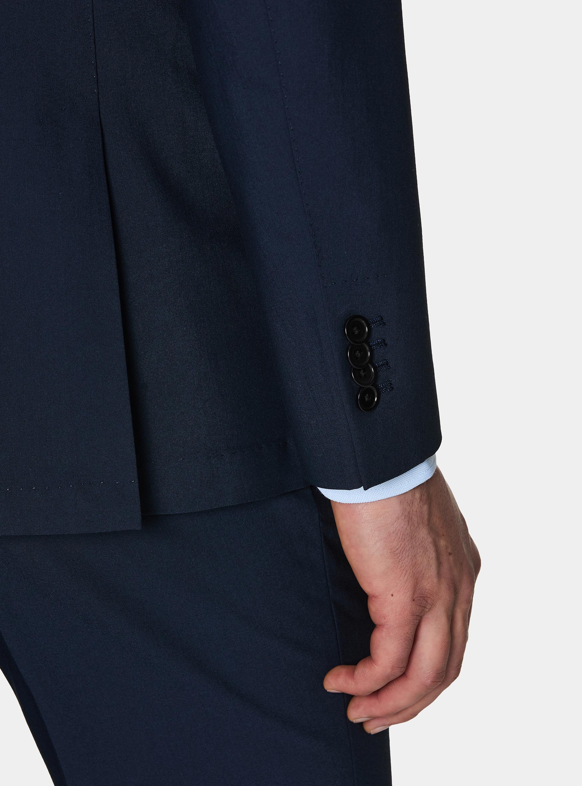 Slim fit suit blazer, NAVY BLUE