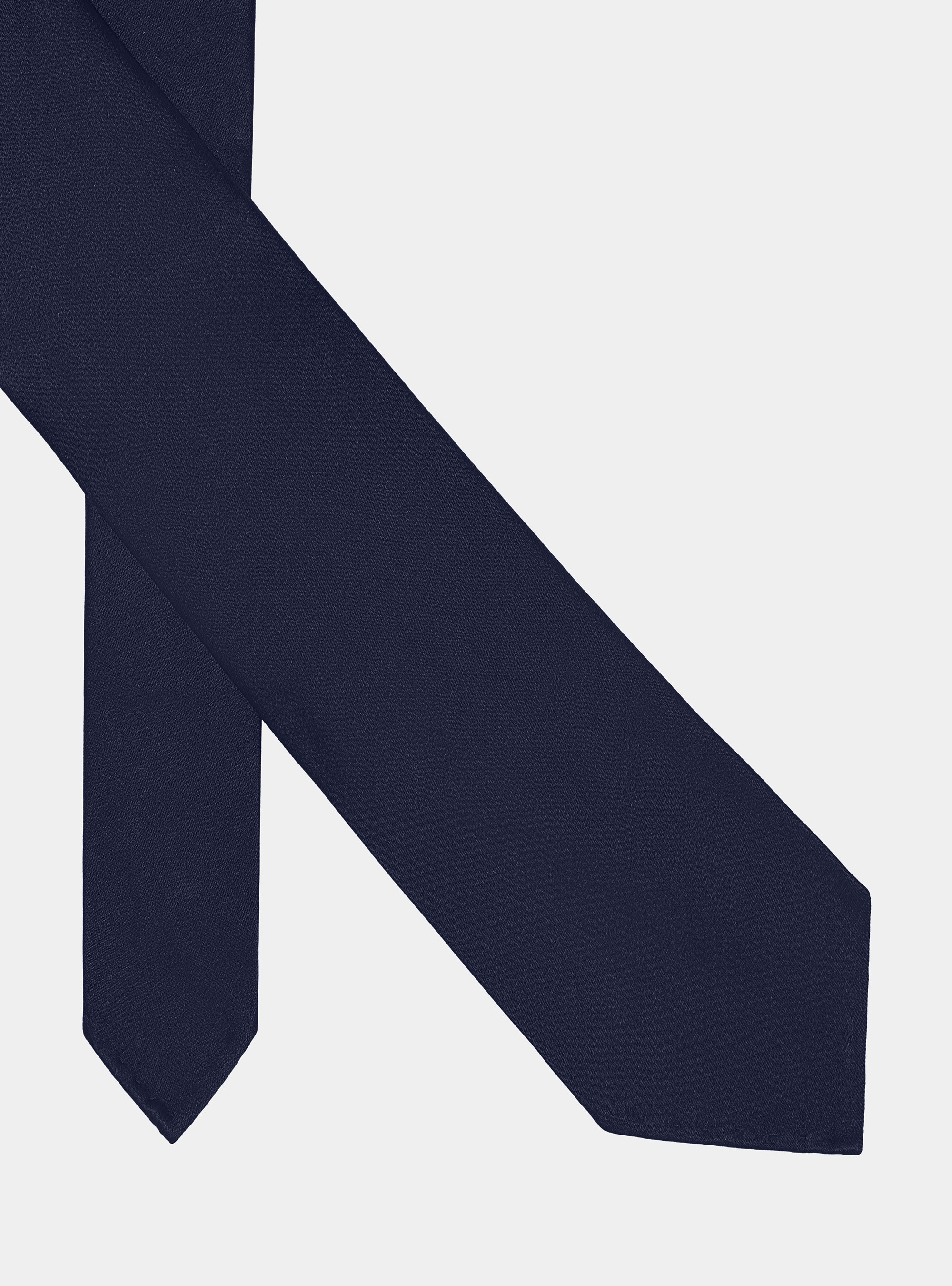 Unlined silk tie, NAVY BLUE