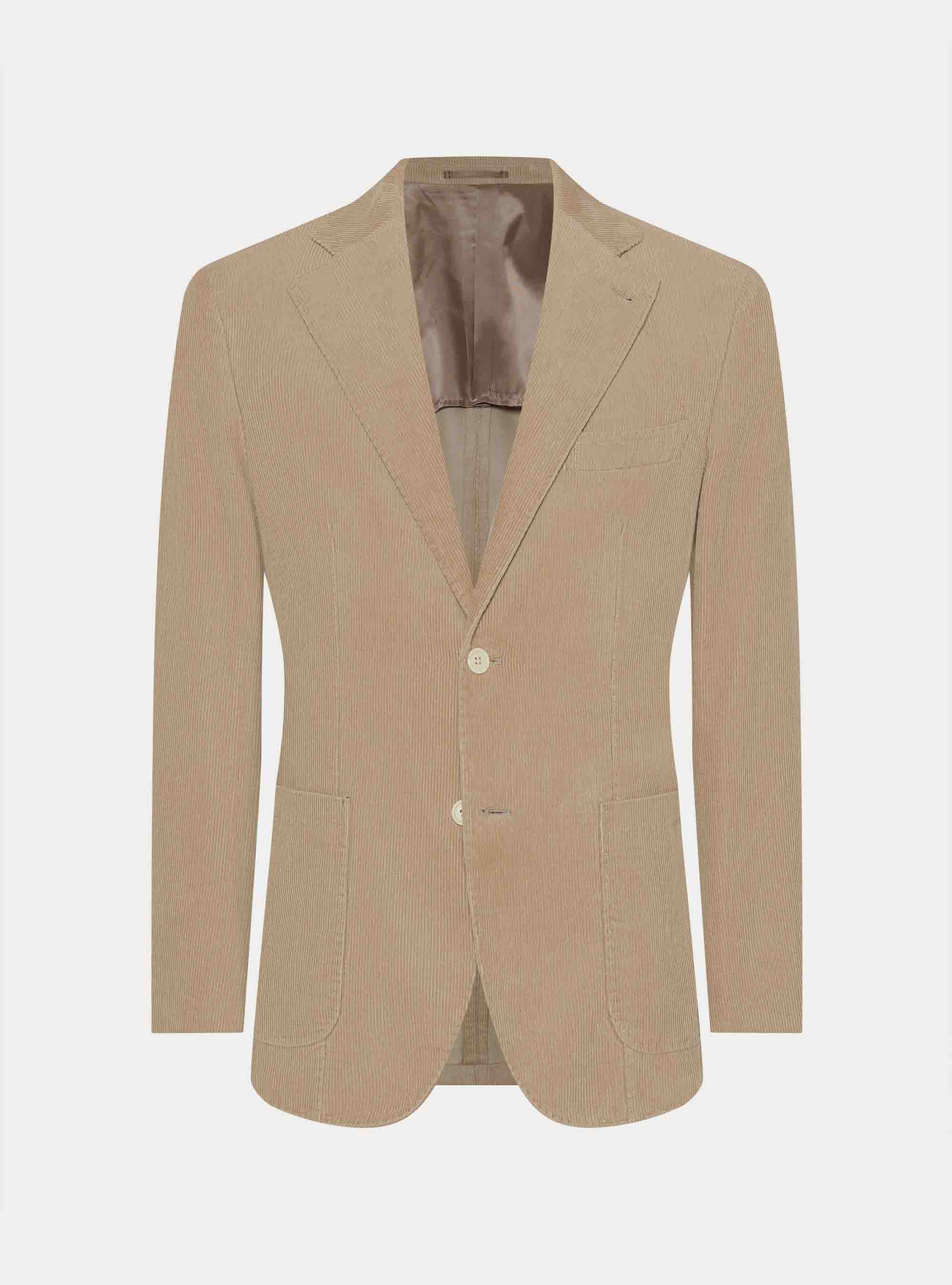 Cotton corduroy blazer, SAND