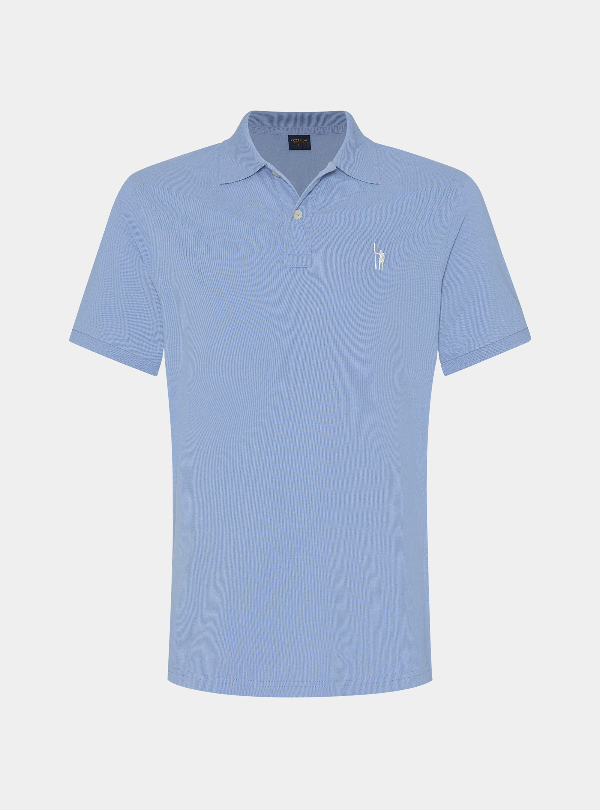 Classic piqu&eacute; polo shirt, LIGHT BLUE