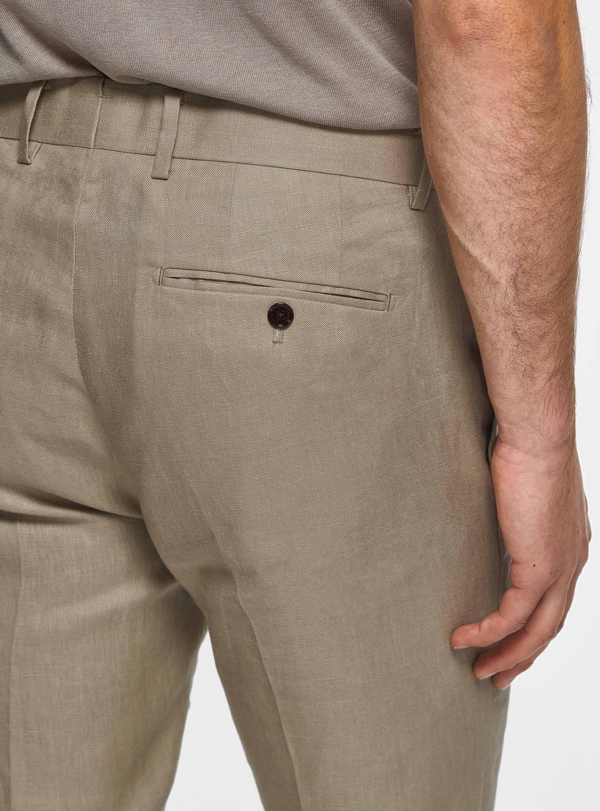 Pure linen trousers, MUD
