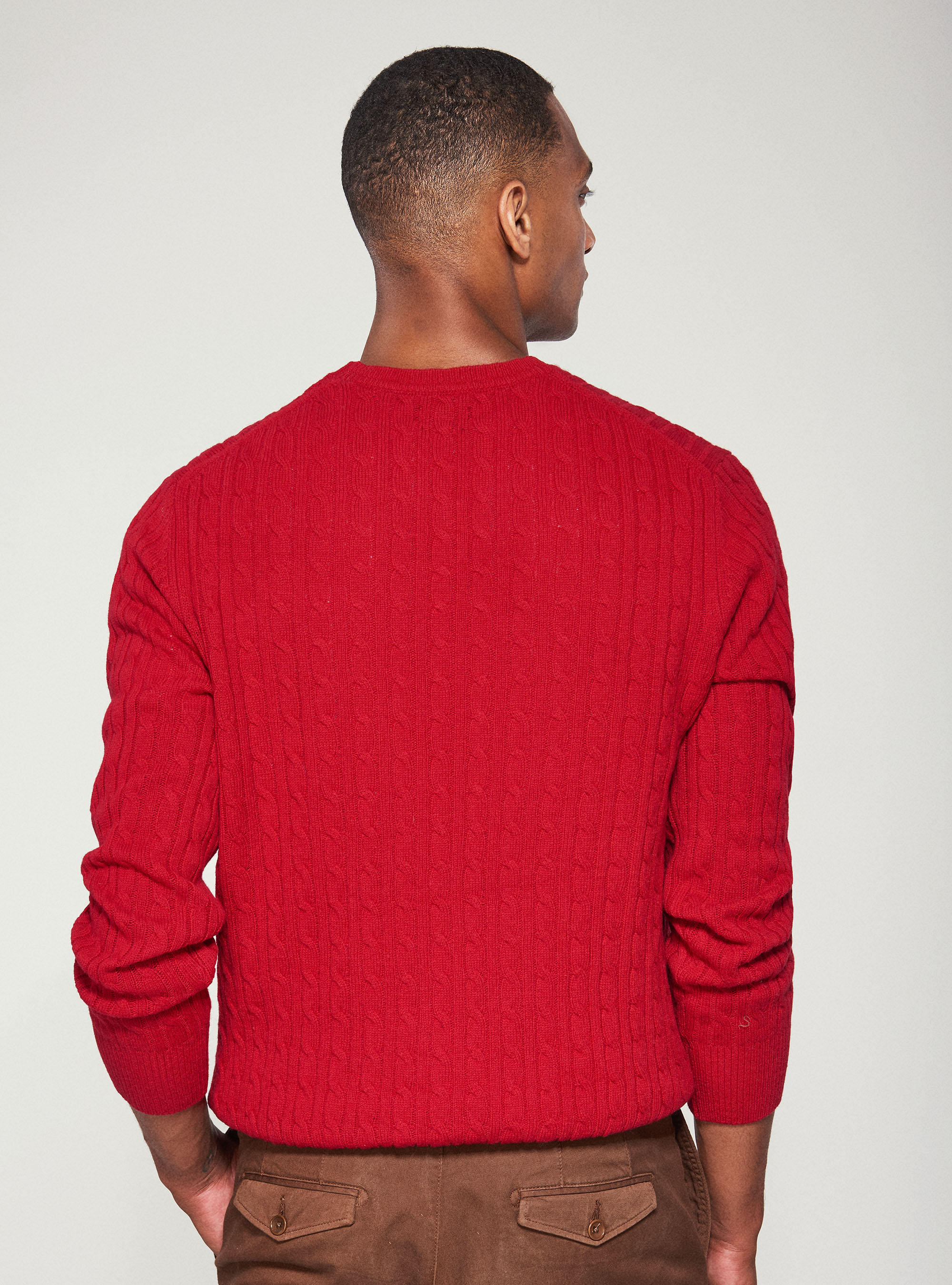 Wooden Sweater Comb – Cashmere-RED