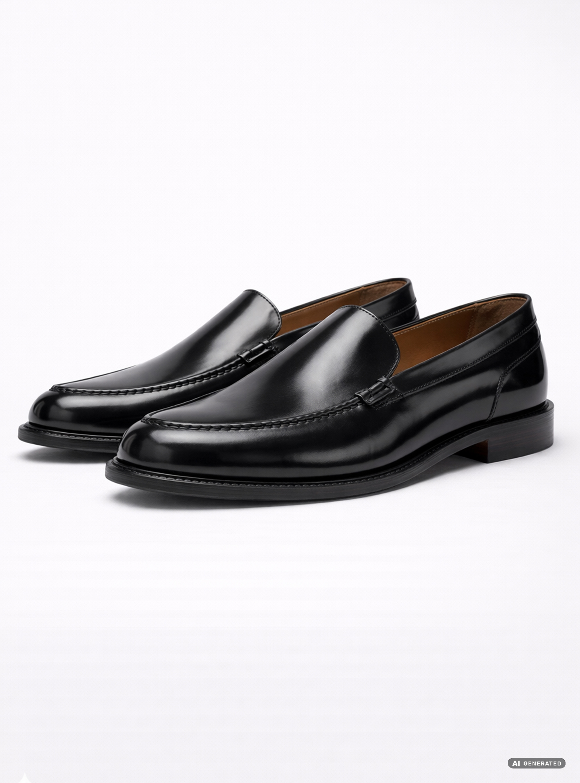 Mocassino in pelle abrasivato, BLACK