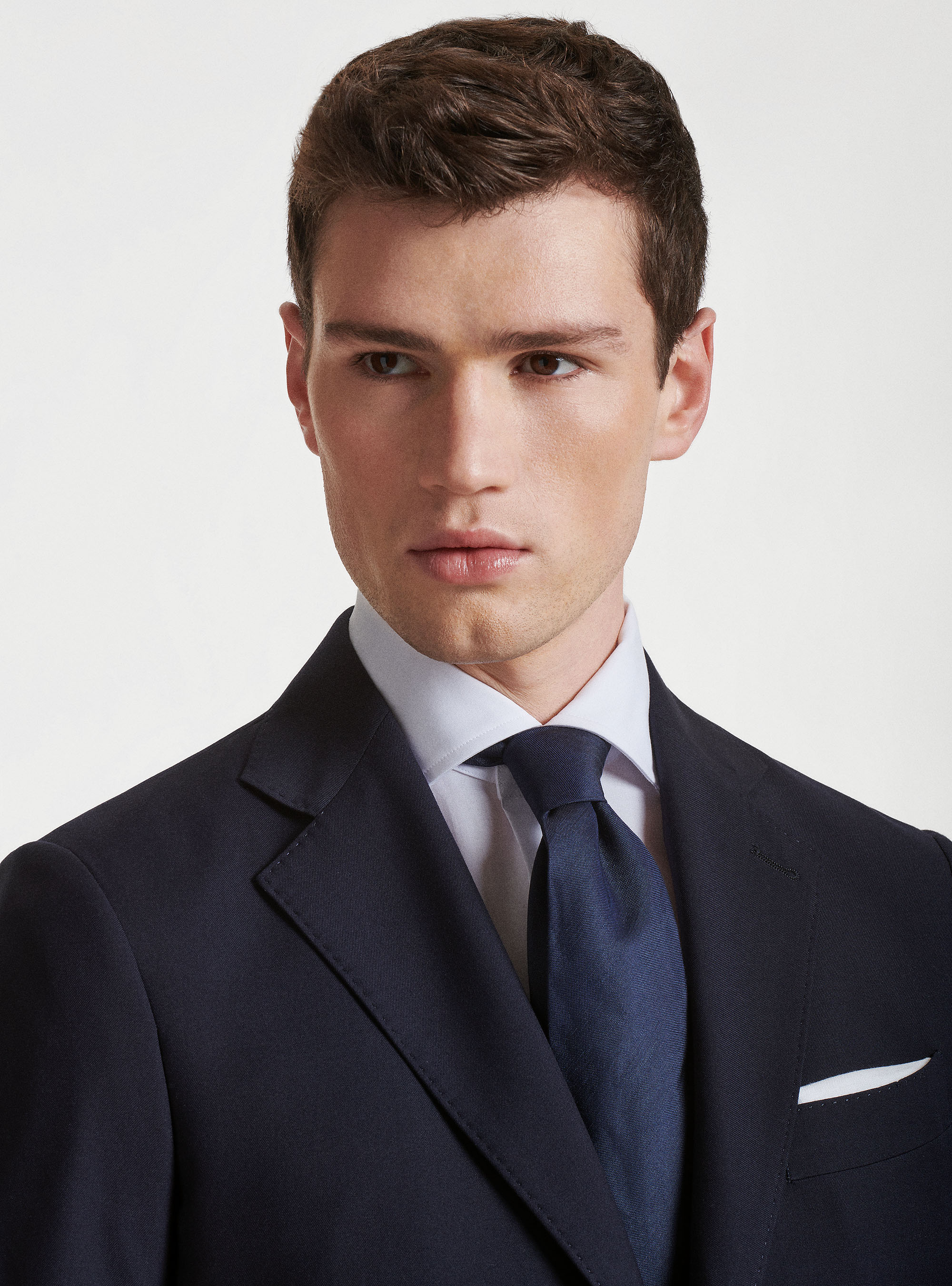 Slim-fit suit blazer, NAVY BLUE