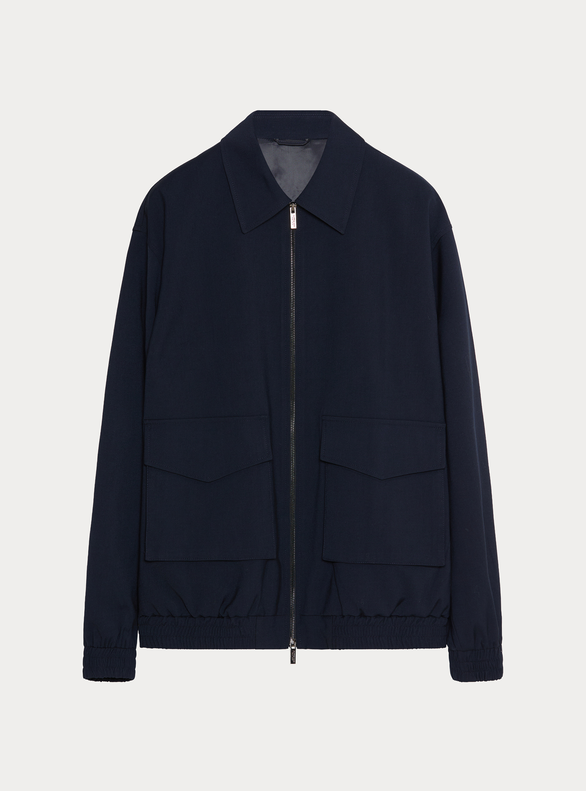 Bomber oversize leggero con colletto, BLU NAVY