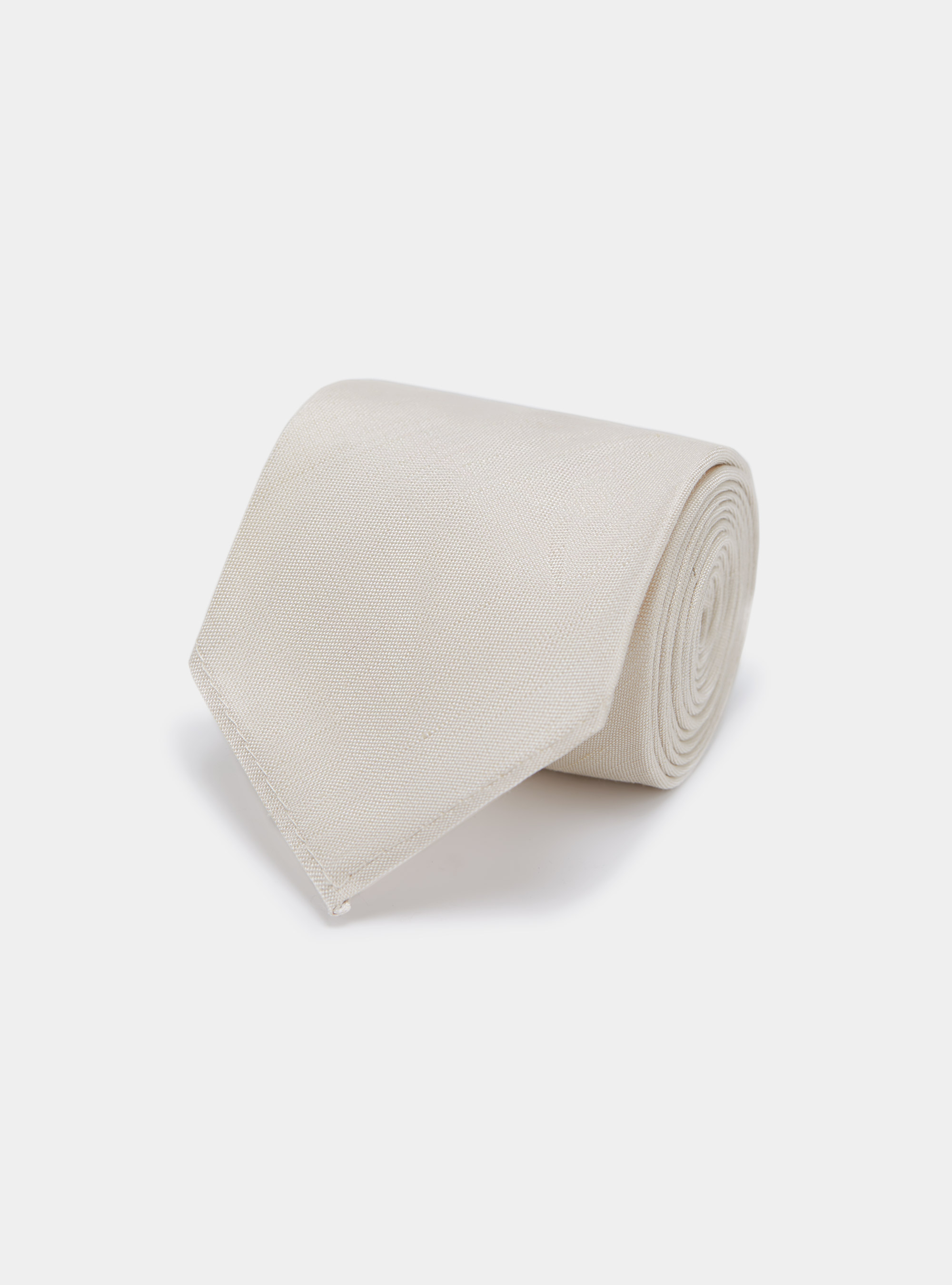 Cravate en soie et lin, Ã CRU