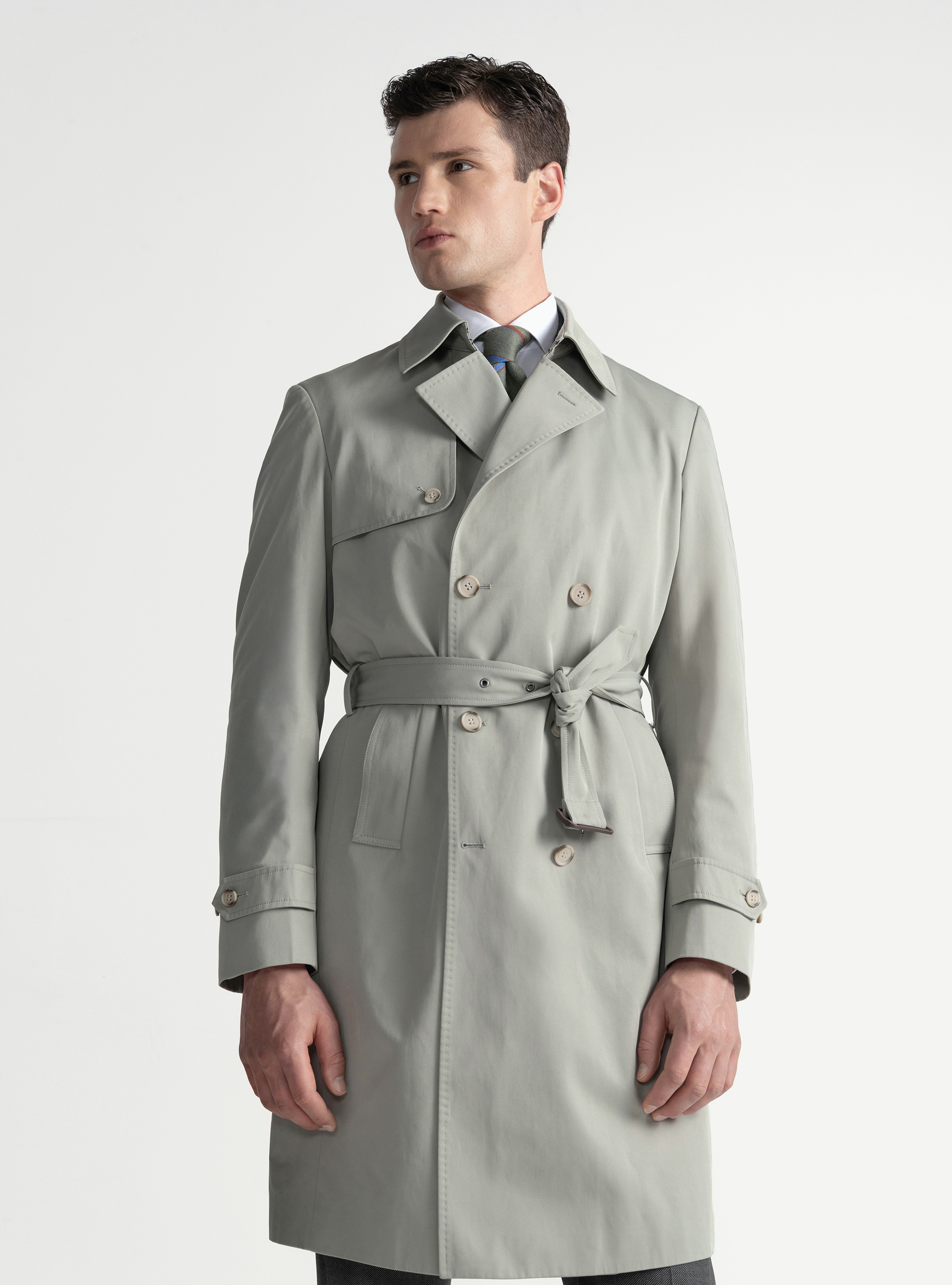 Trench de sarga de algodón, SALVIA 0602C