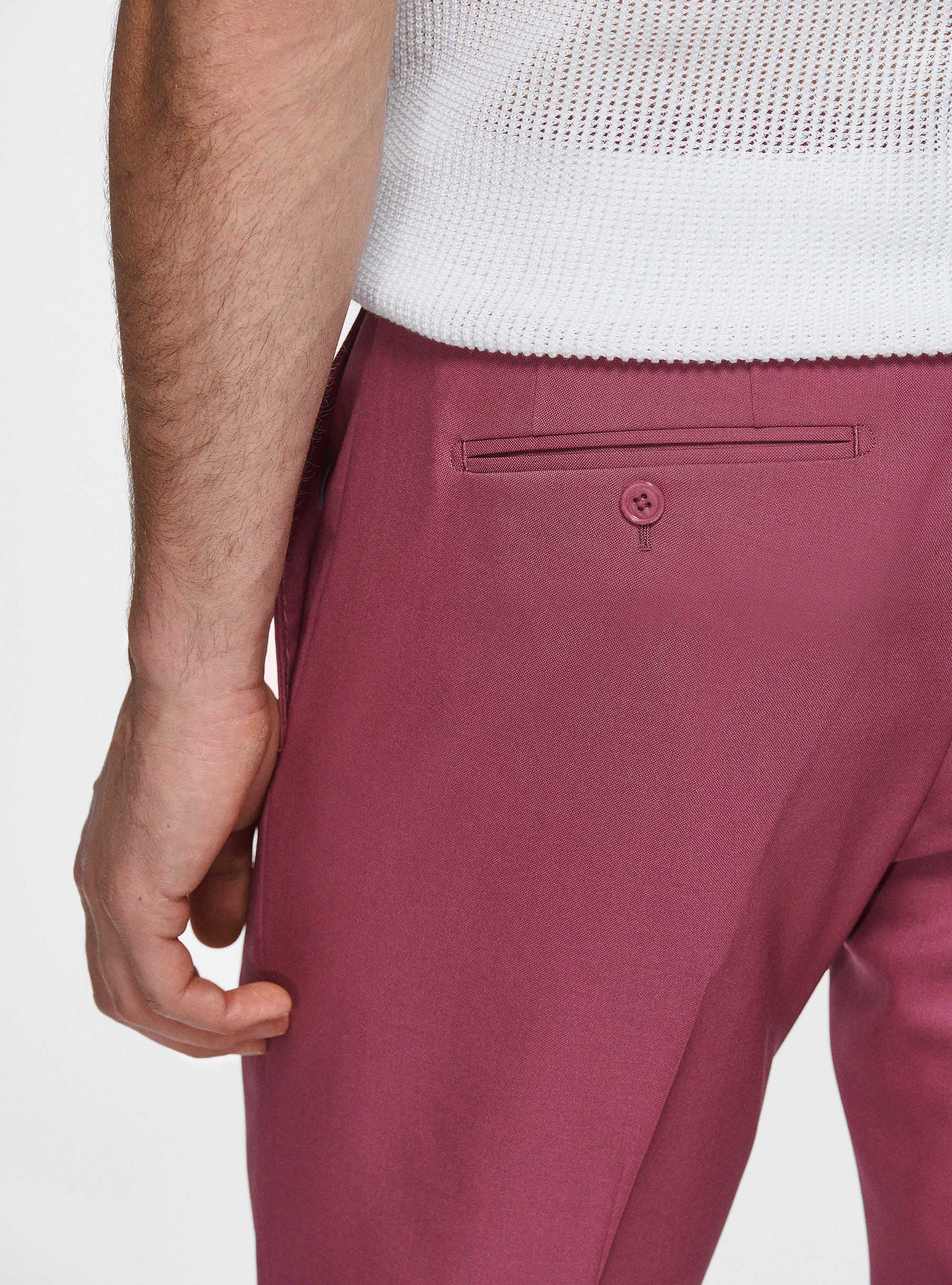 Pantaloni in pura lana Vitale Barberis Canonico, CIPOLLA