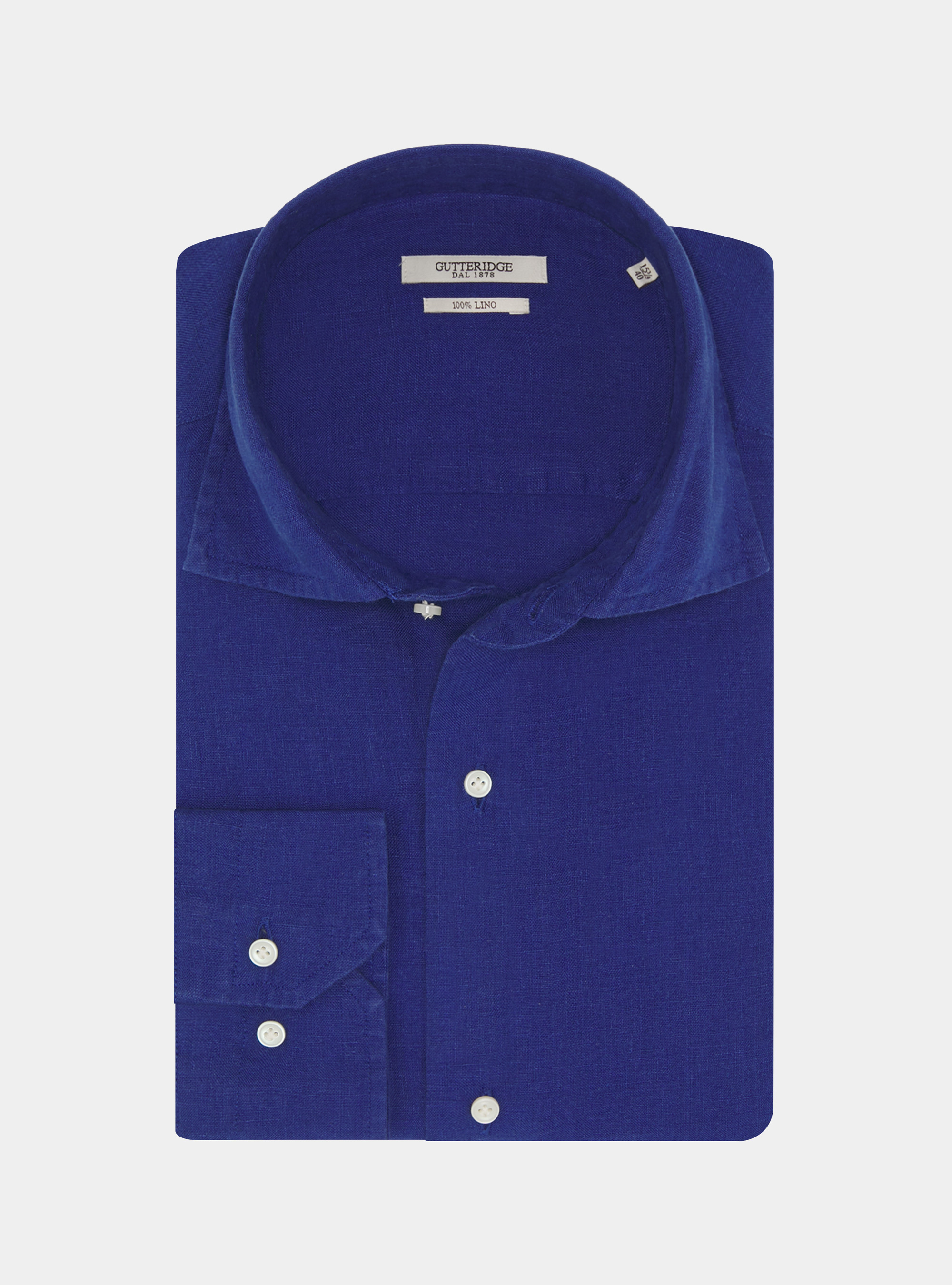 Pure linen shirt, BLUE