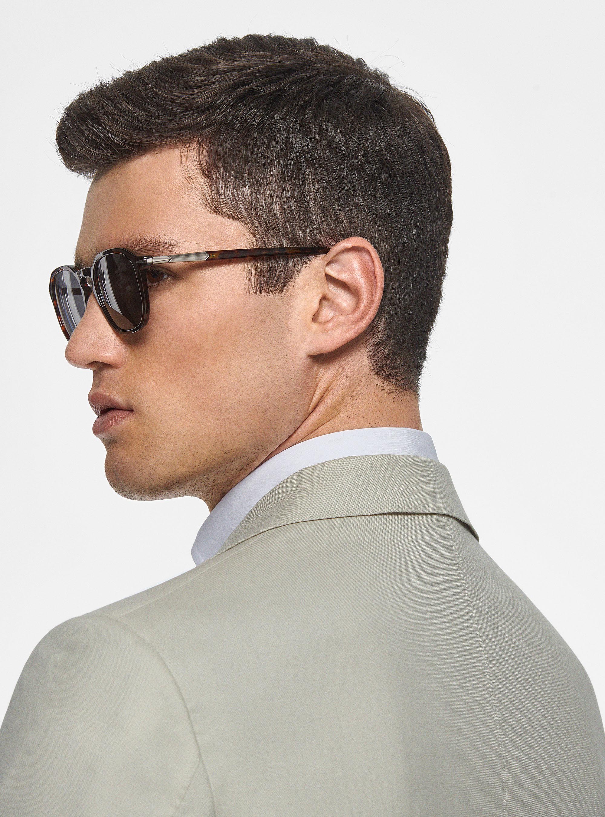 Giacca in pura lana Vitale Barberis Canonico, PANNA