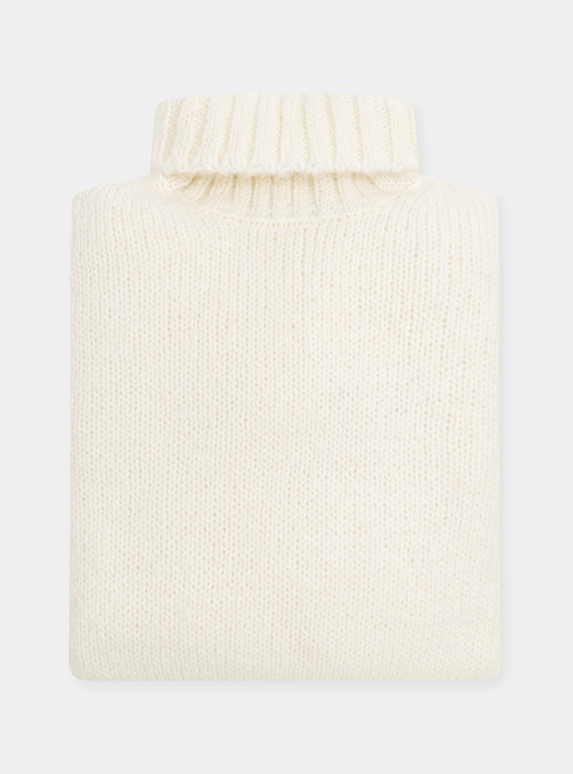 Maglia in misto lana alpaca, BIANCO