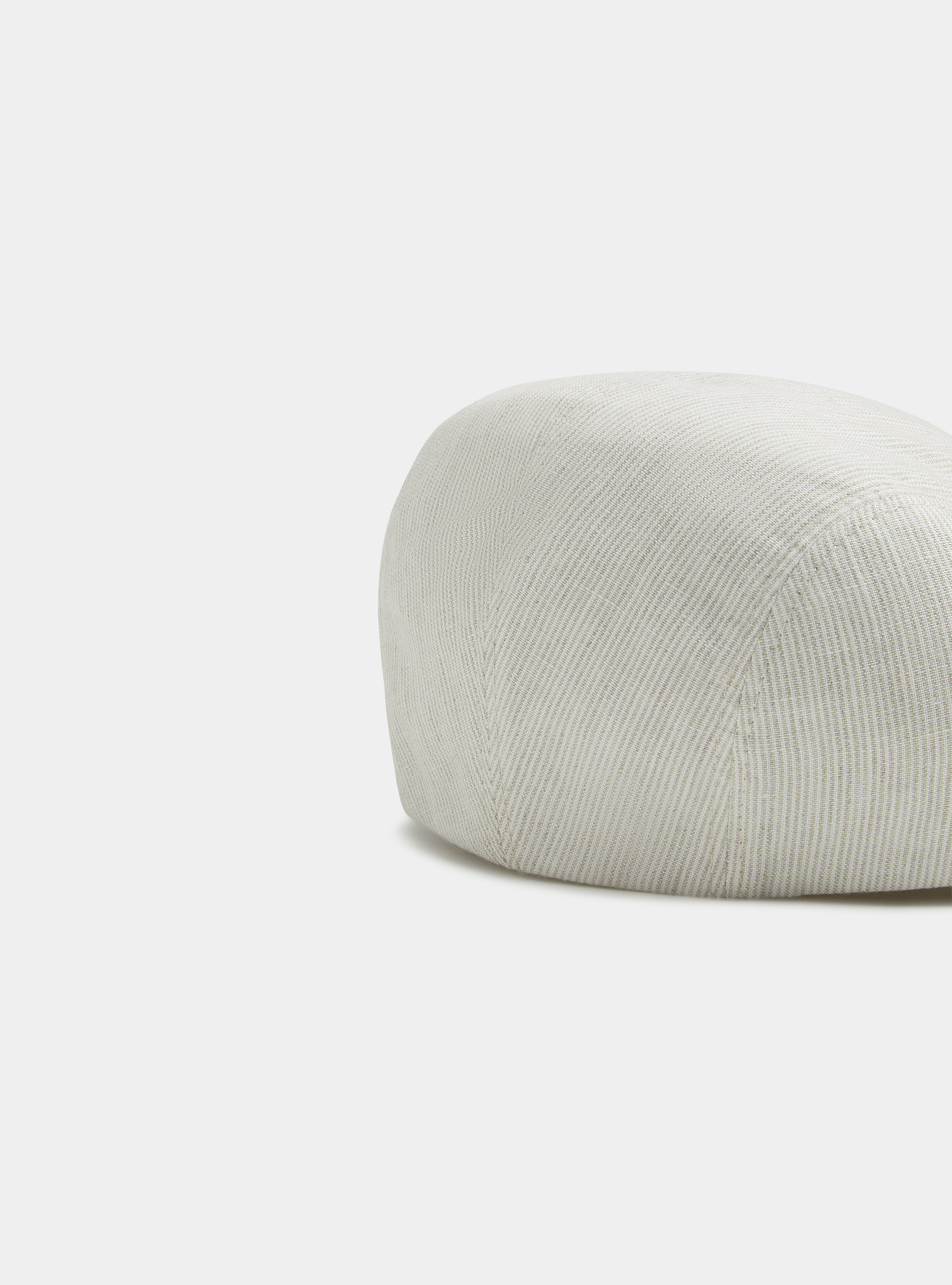 Coppola in puro lino rigato, ECRU