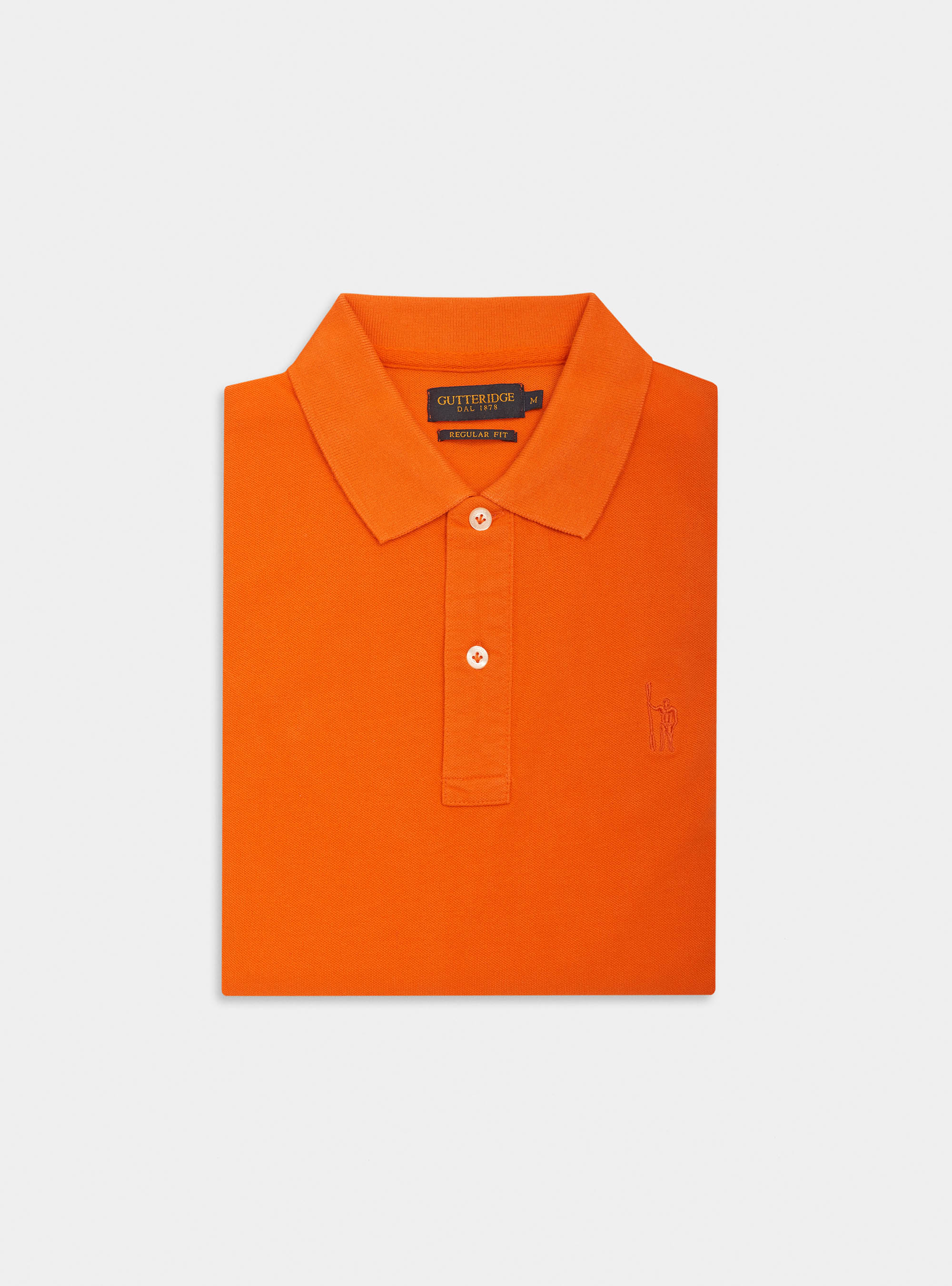 Polo cl&aacute;sico de piqu&eacute;, NARANJA FUEGO