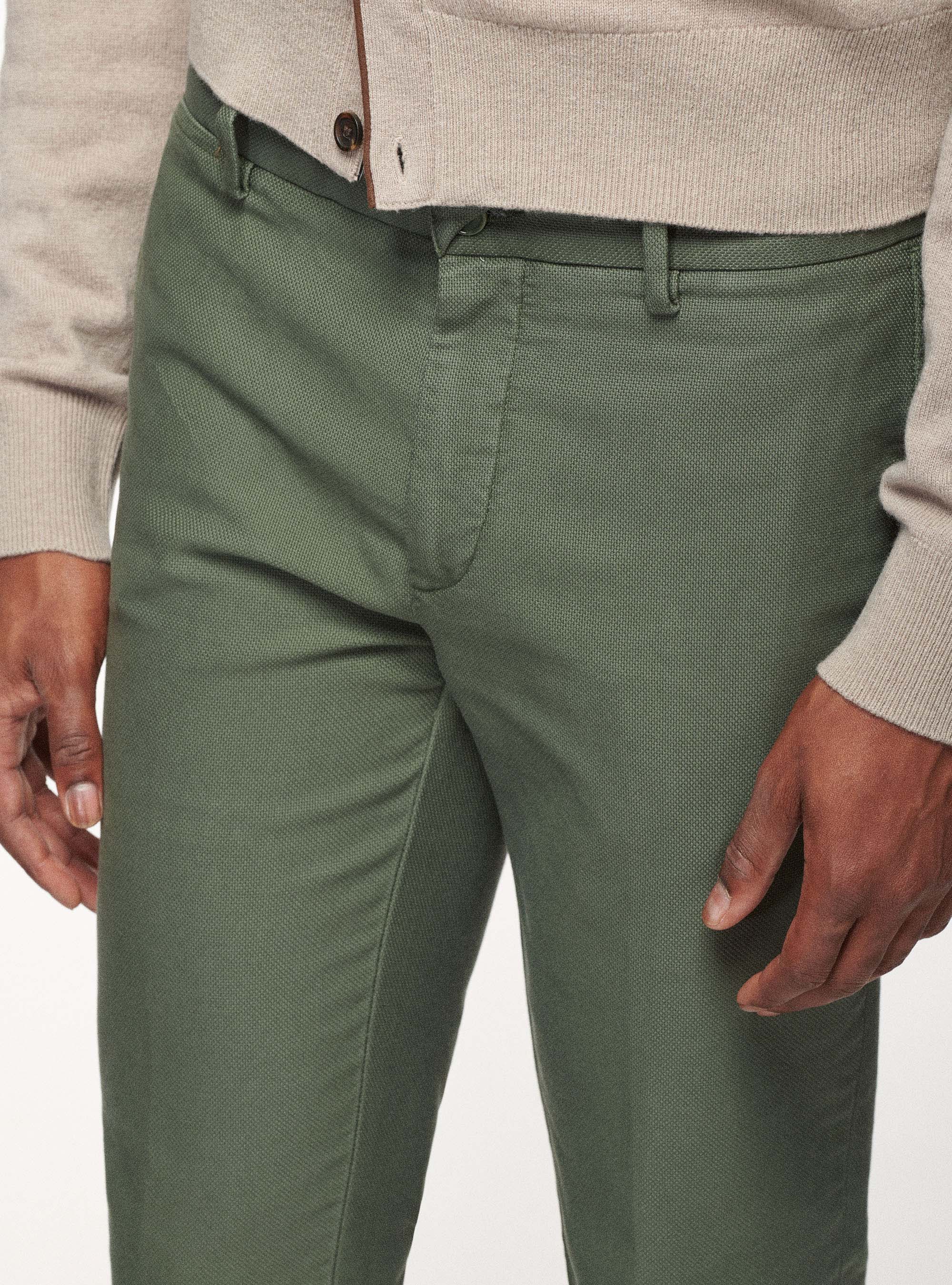 Pantaloni in cotone armaturato, MILITARE 0609C