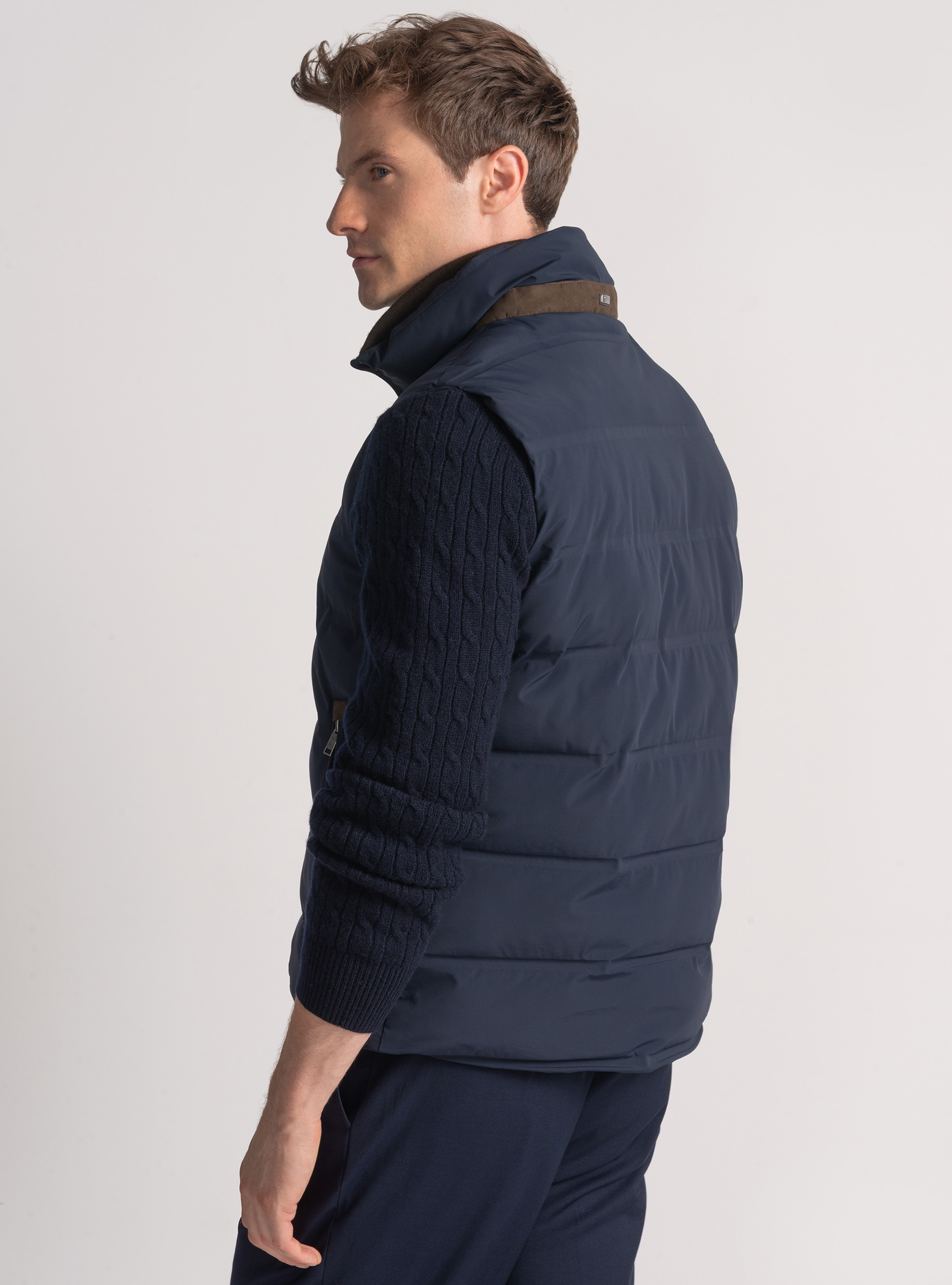 Manga de tejido técnico de alto rendimiento, AZUL MARINO