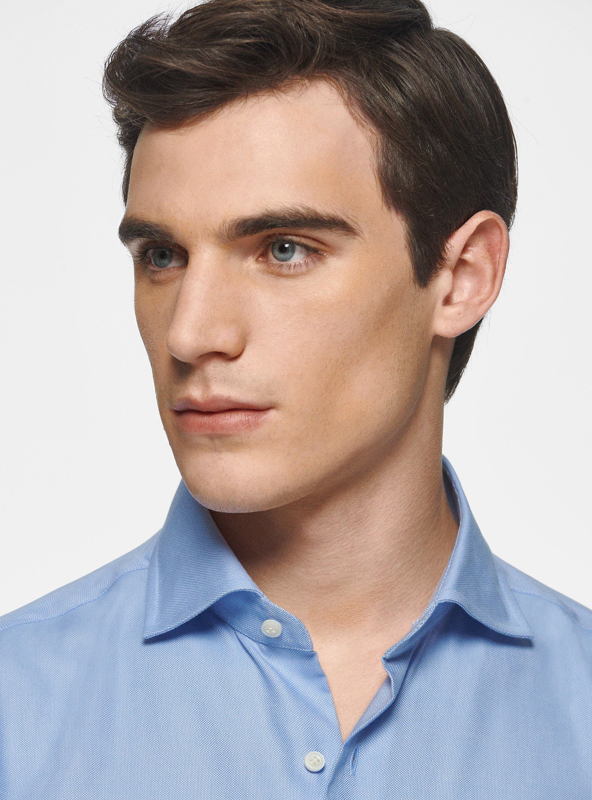 Camicia in cotone oxford, AZZURRO