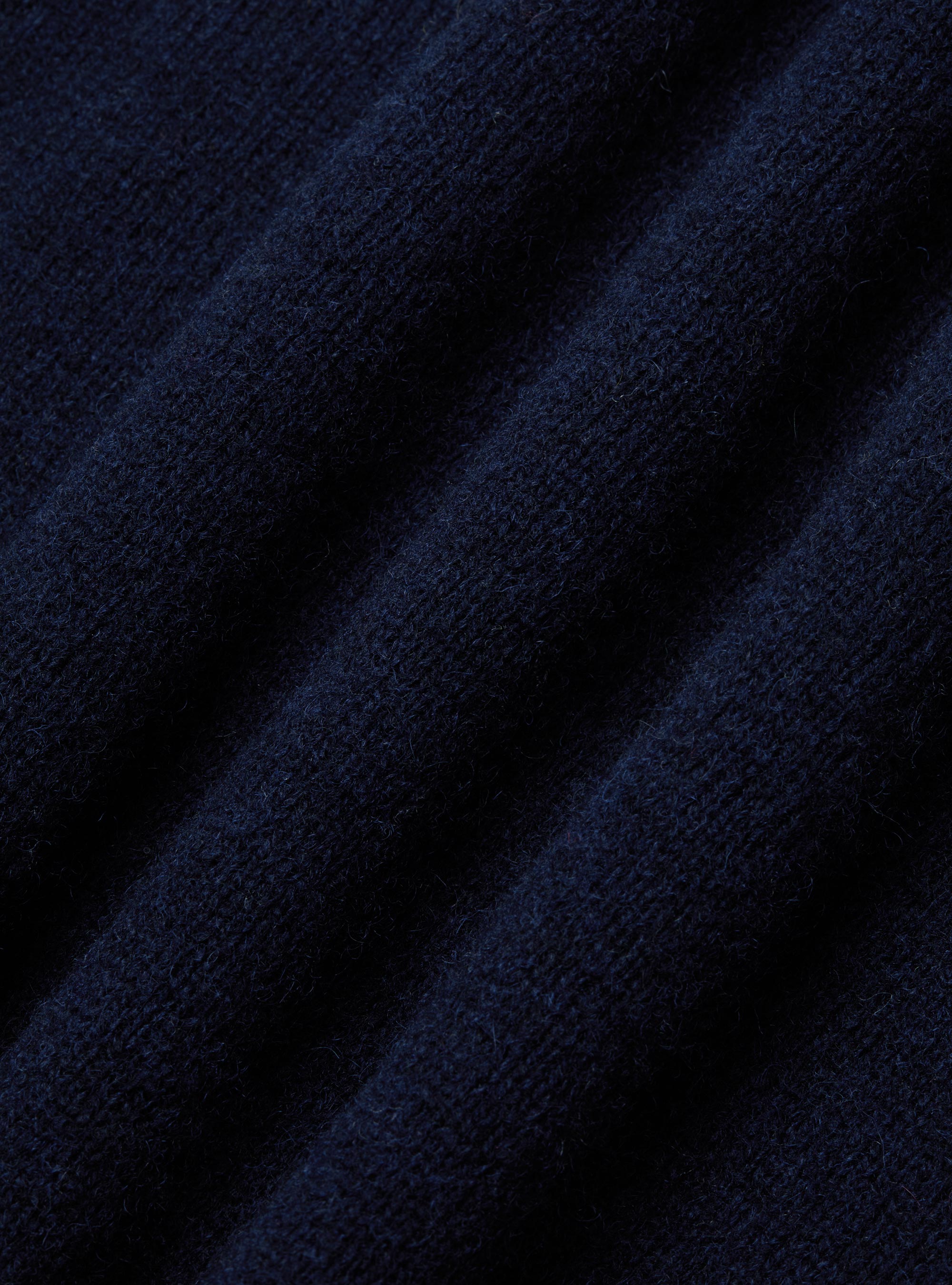 Maglia girocollo in lana shetland, BLU NAVY