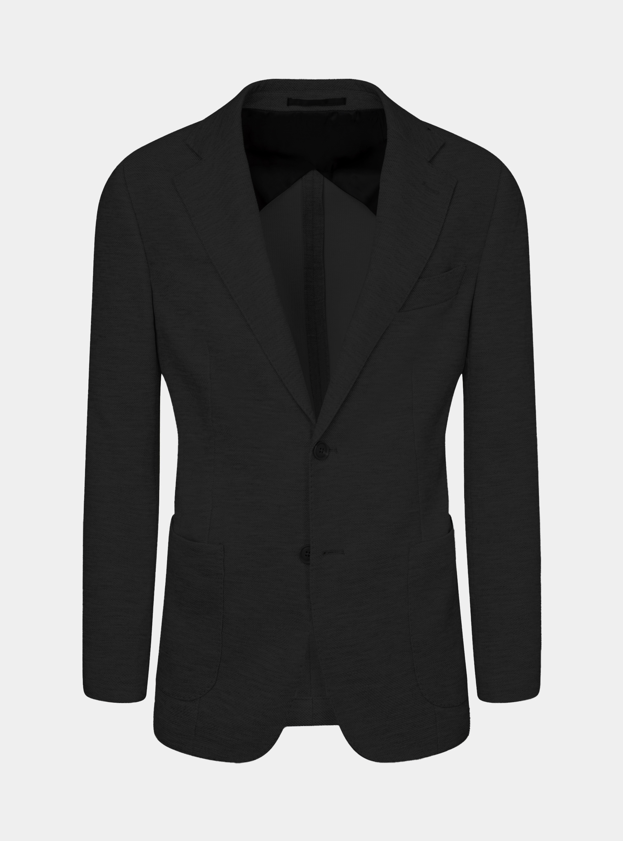 Giacca sfoderata in jersey, NERO