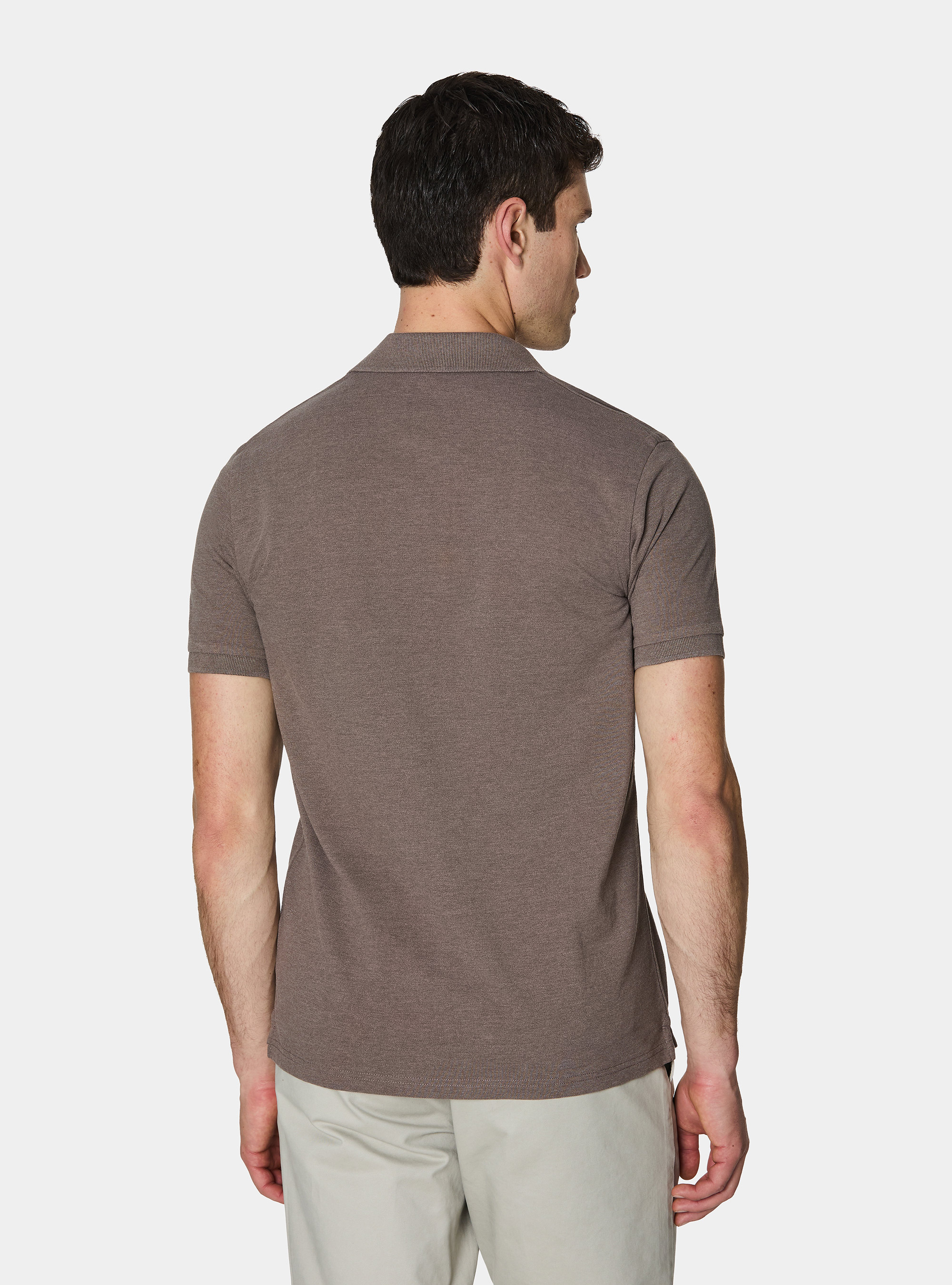 Classic piqu&eacute; polo shirt, MUD